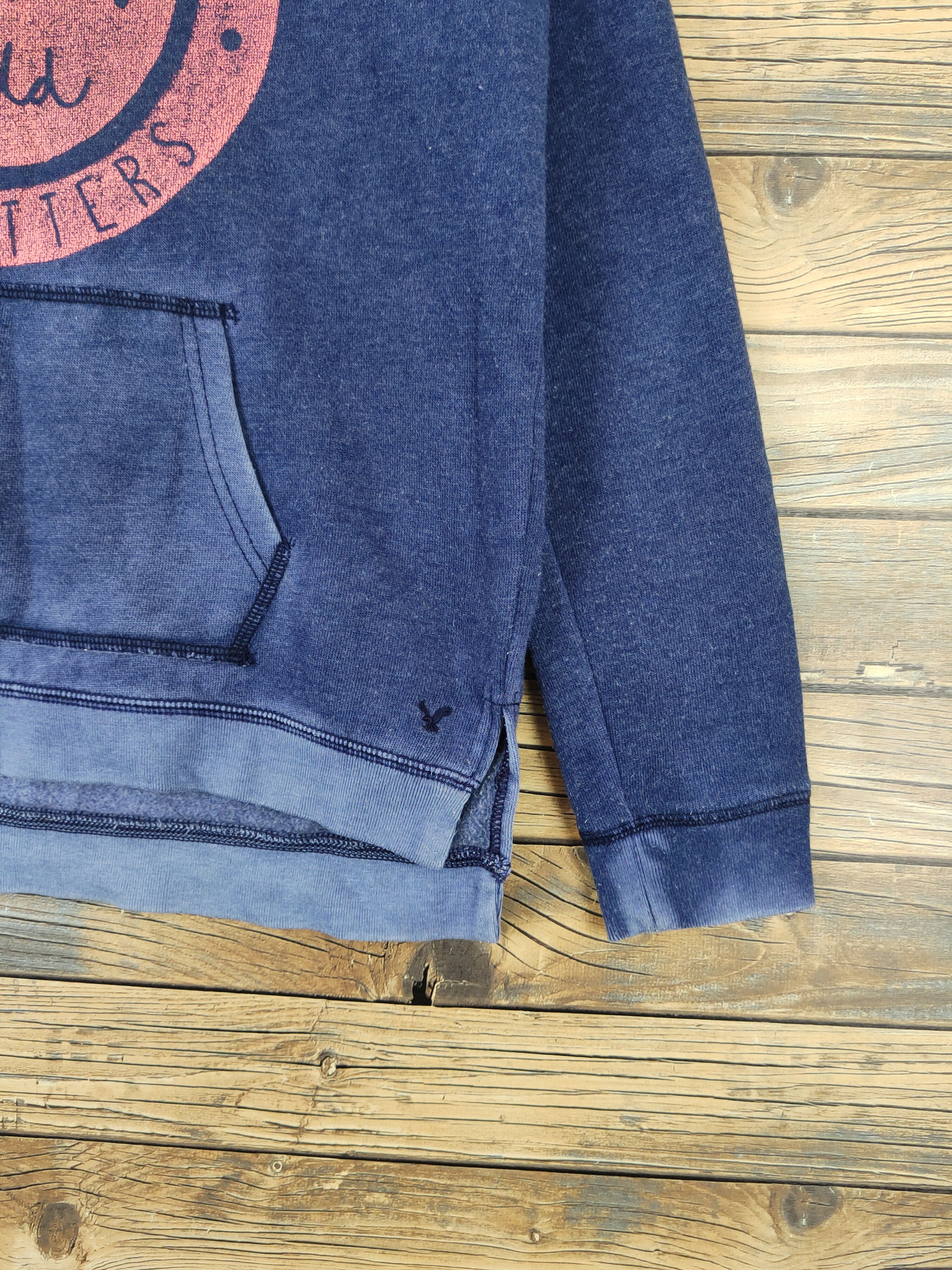 American Eagle Outfitters × Japanese Brand × Vintage American Eagle Outfitters Navy Hoodie Sweatshirts #W1126 Size US S / EU 44-46 / 1 - 8 Thumbnail