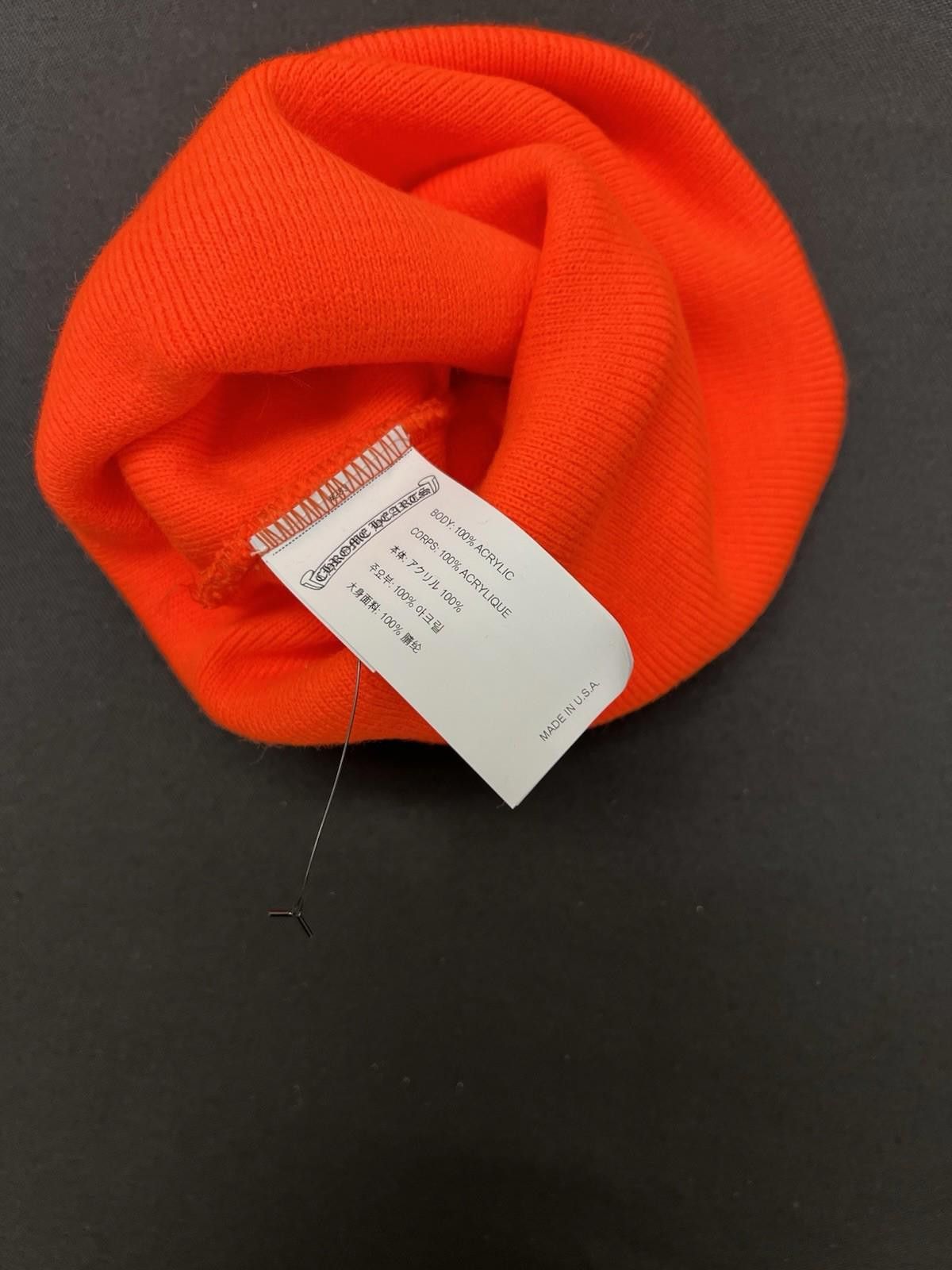 Chrome Hearts Chrome Hearts Orange Knit Logo Beanie Cap Hat Size ONE SIZE - 6 Thumbnail