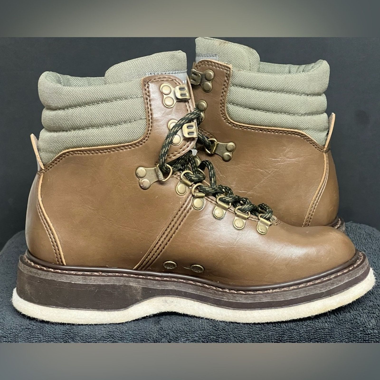 Simms Simms Freestone Fly Fishing Brown Leather Felt Wading Boot Size US 7 / EU 40 - 9 Thumbnail