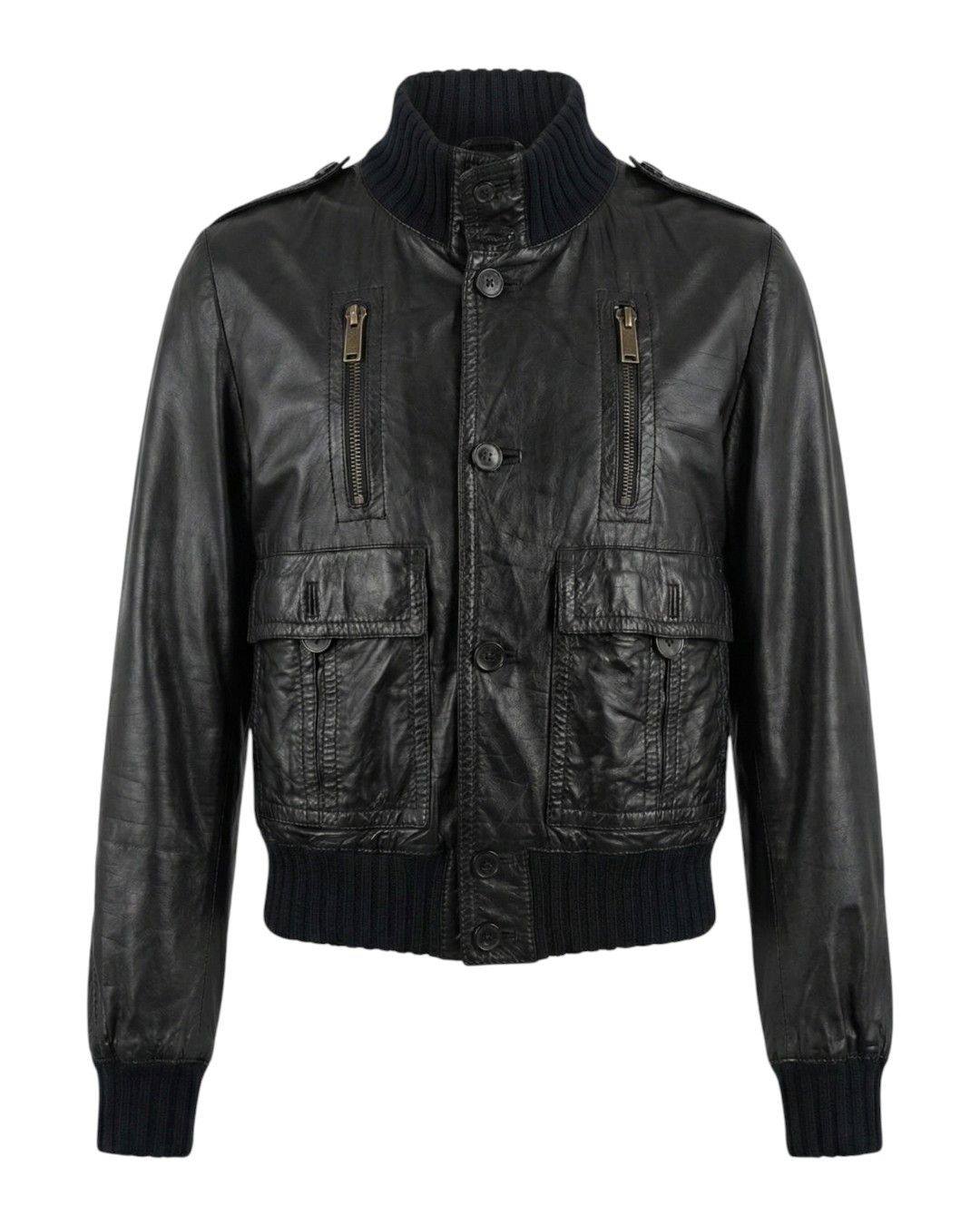 Gucci F/W 2006 MADONNA BLACK LEATHER JACKET Size US M / EU 48-50 / 2 - 1 Thumbnail