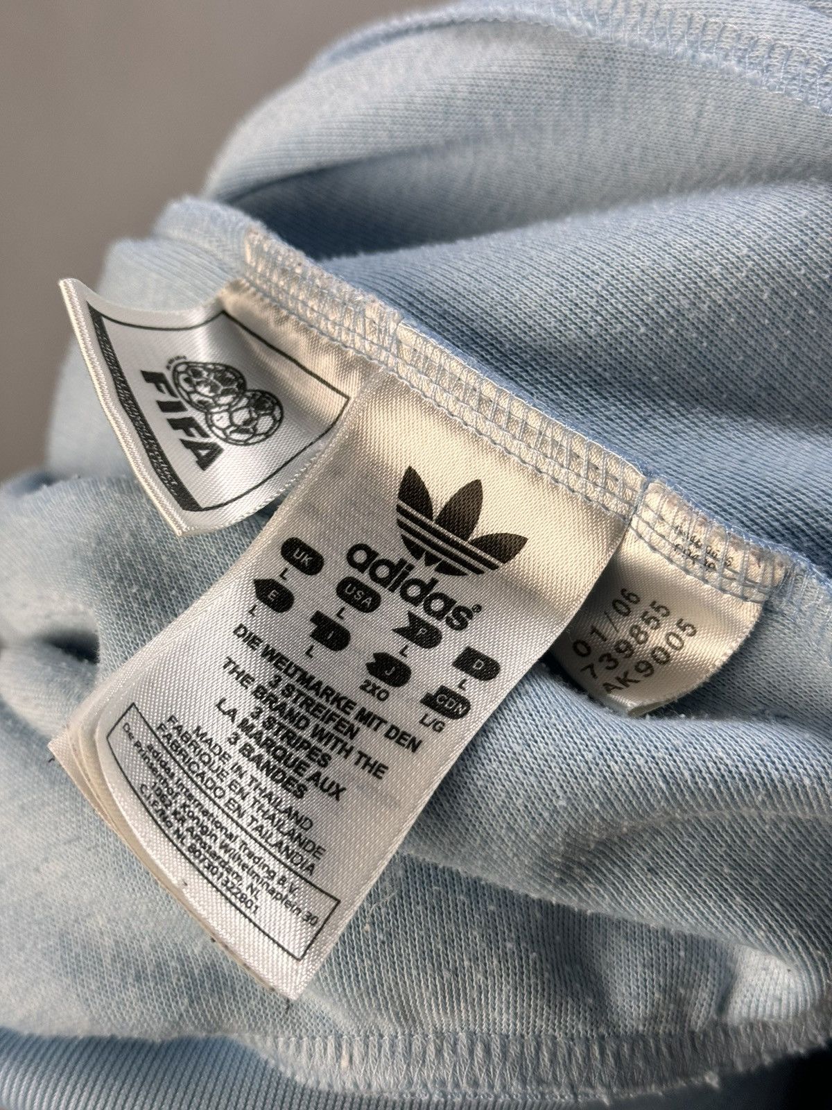 Adidas Vintage Argentina World Cup Football Jacket Soccer 2006 Size US L / EU 52-54 / 3 - 21 Thumbnail