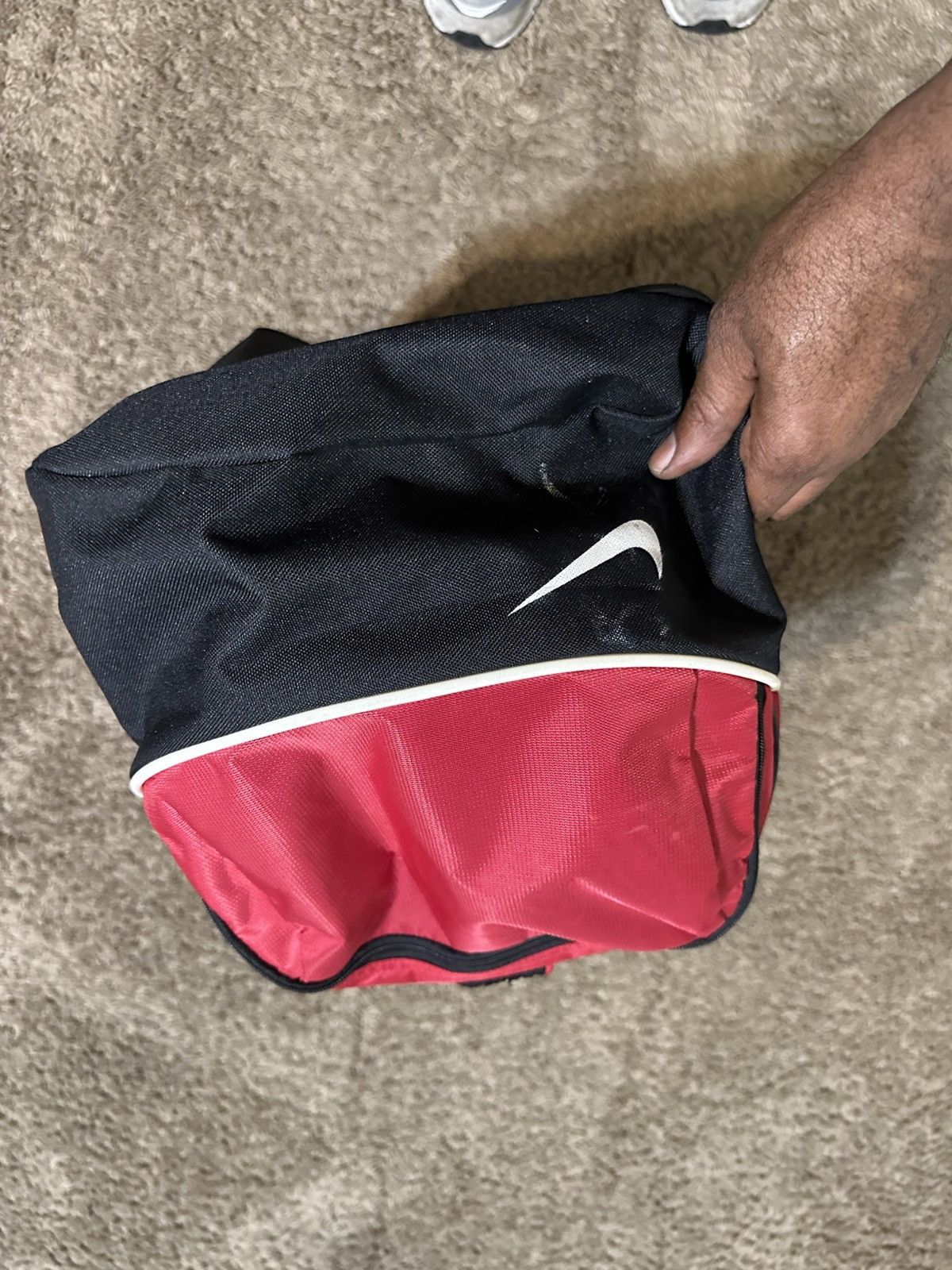 Nike Vintage Nike sportswear “triple black & red” duffel bag 00s Size ONE SIZE - 3 Thumbnail