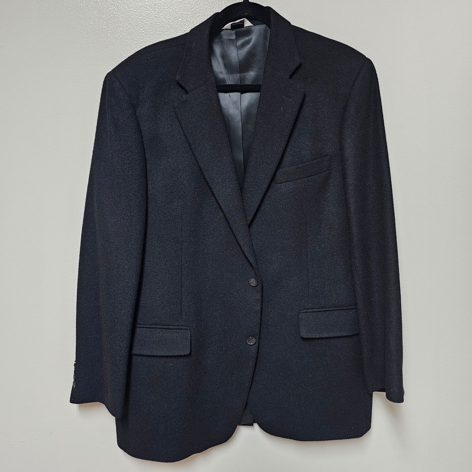 Joseph & Feiss Joseph & Feiss 100% Camelhair Black 2 button blazer 44 Long Size 44L - 1 Thumbnail