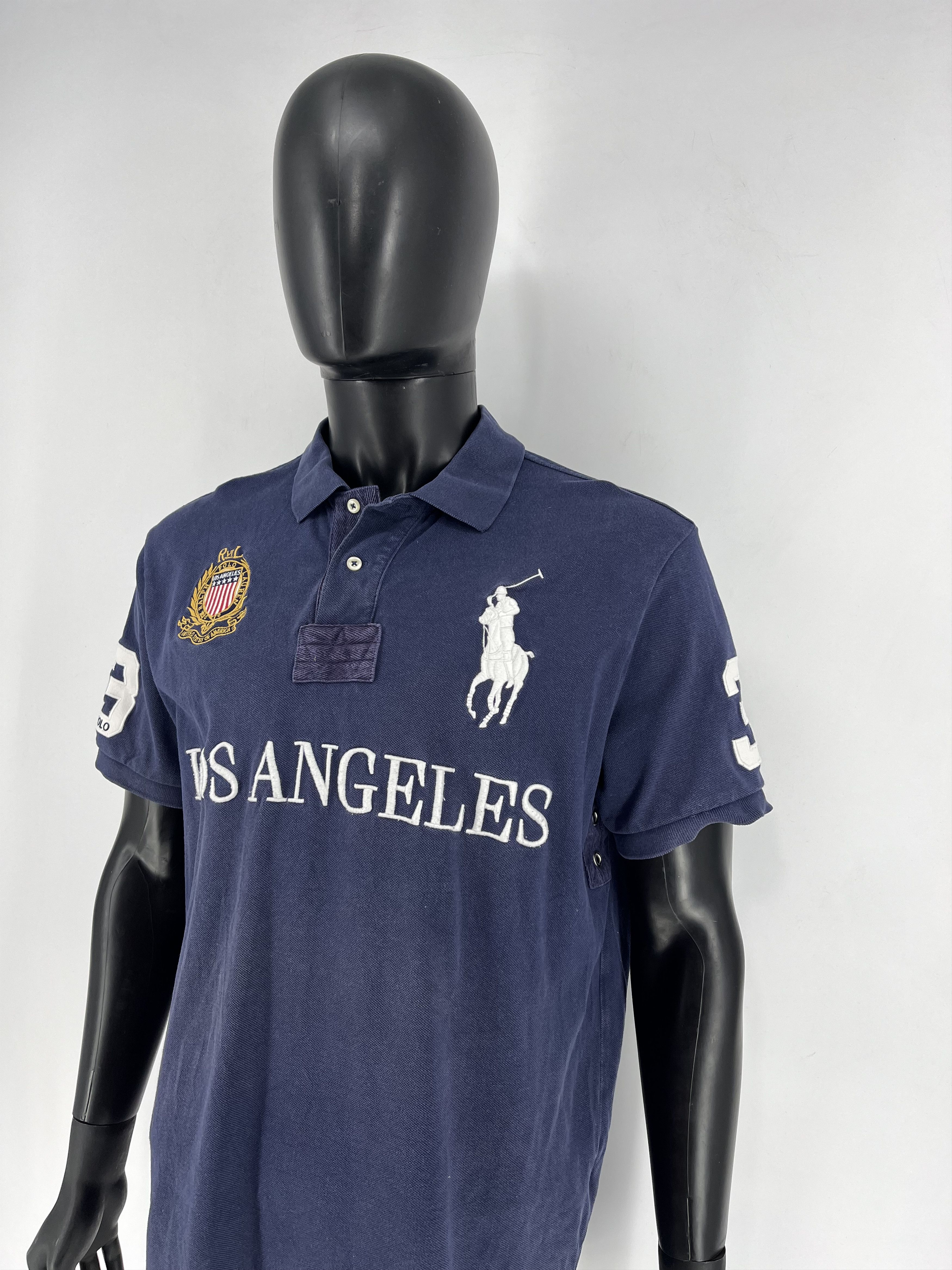 Polo Ralph Lauren × Ralph Lauren Vintag Polo Ralph Lauren Chief Keef Los Angeles Faded Tshirt Size US XL / EU 56 / 4 - 9 Thumbnail