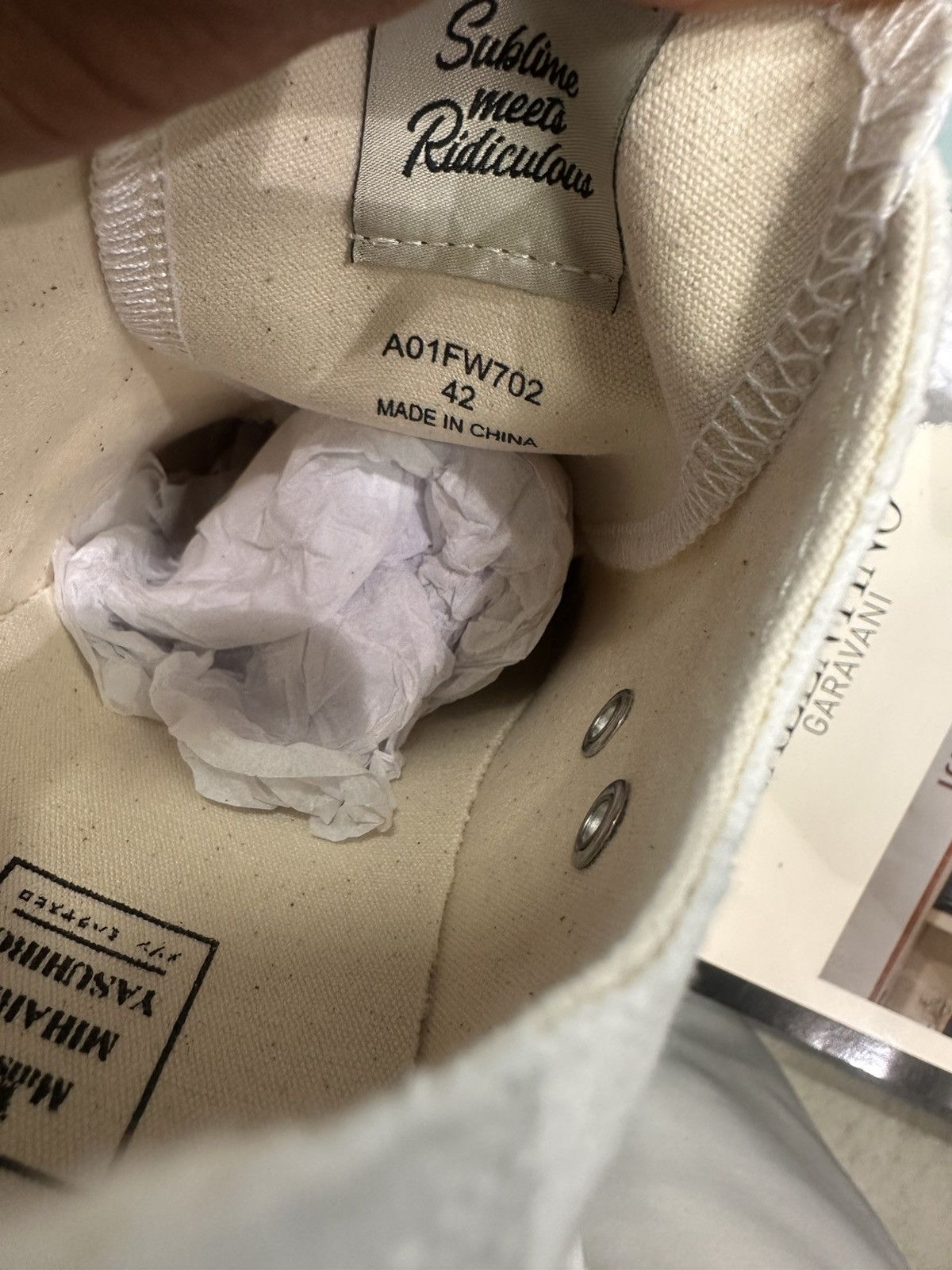 Maison MIHARA YASUHIRO MAISON MIHARA YASUHIRO - Peterson Low White Sneakers Size US 9 / EU 42 - 6 Thumbnail