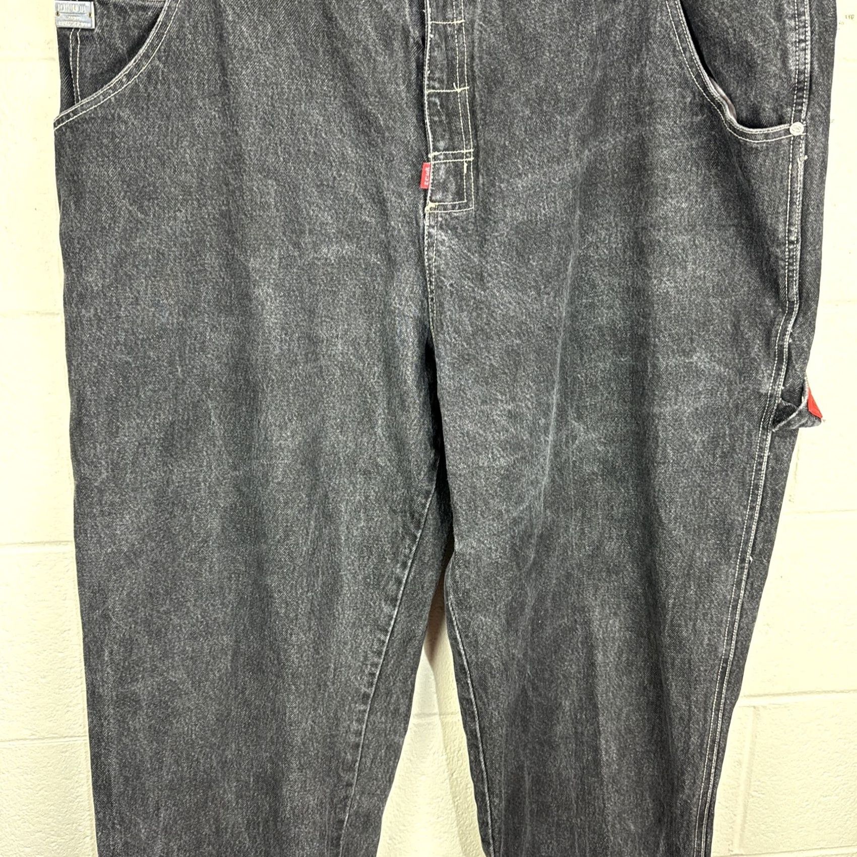 Ecko Unltd. VINTAGE Ecko Unltd Jeans Men 42X34 Black Denim Baggy 90s Hip Hop Skater Loot Jeans Mens Size 42 Size US 42 / EU 58 - 6 Thumbnail