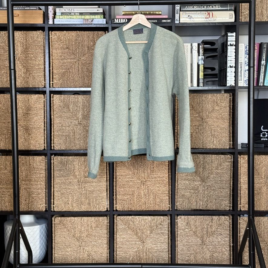 Vintage VINTAGE green cardigan Size US M / EU 48-50 / 2 - 1 Thumbnail