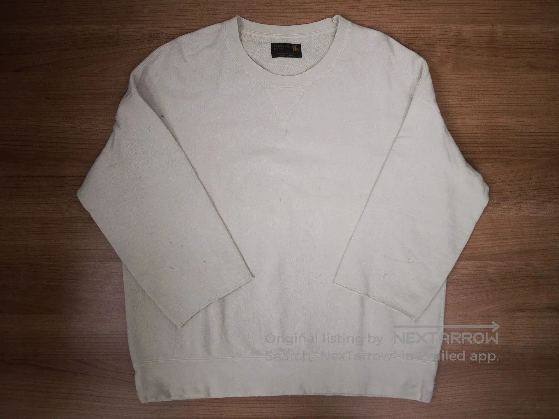 Visvim White Long-Sleeve Sweatshirt Size L. Size US L / EU 52-54 / 3 - 1 Thumbnail