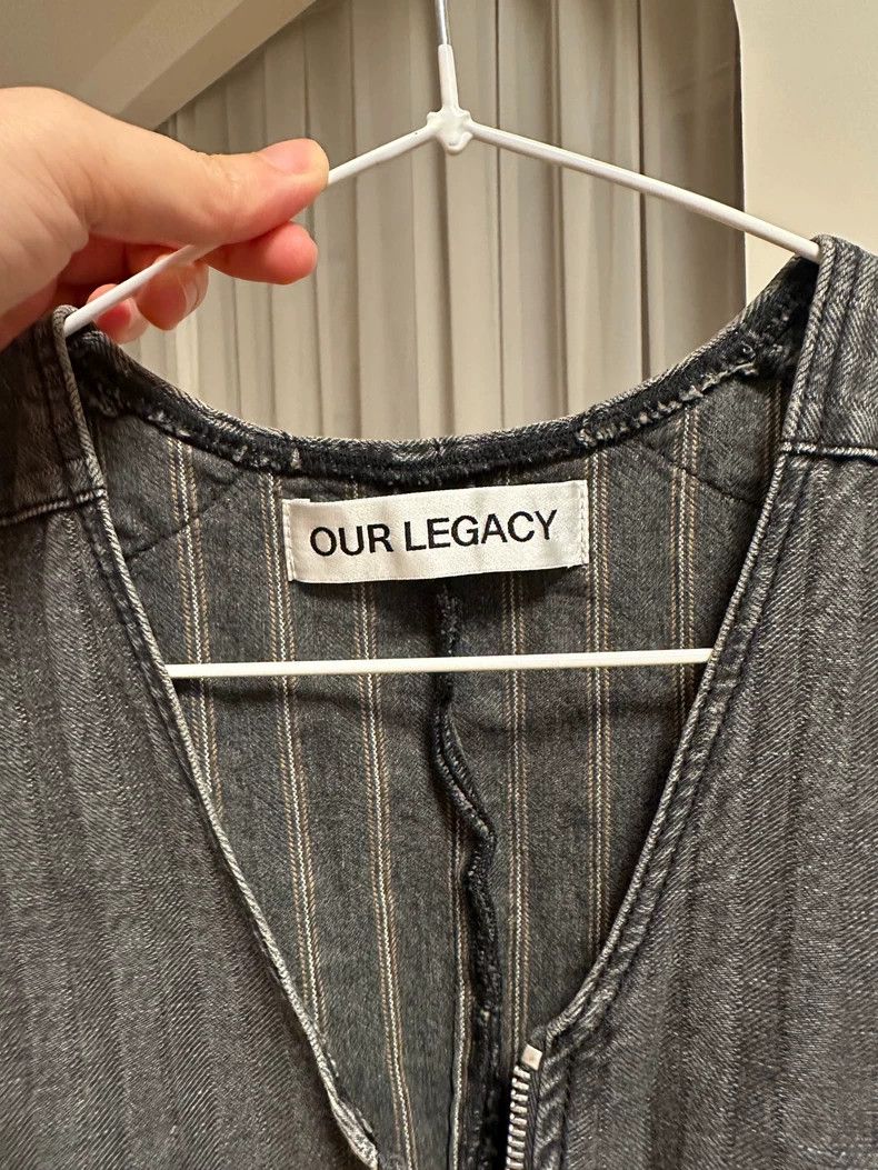 Our Legacy Our Legacy size36 Dark grey denim vest Size S / US 4 / IT 40 - 7 Thumbnail
