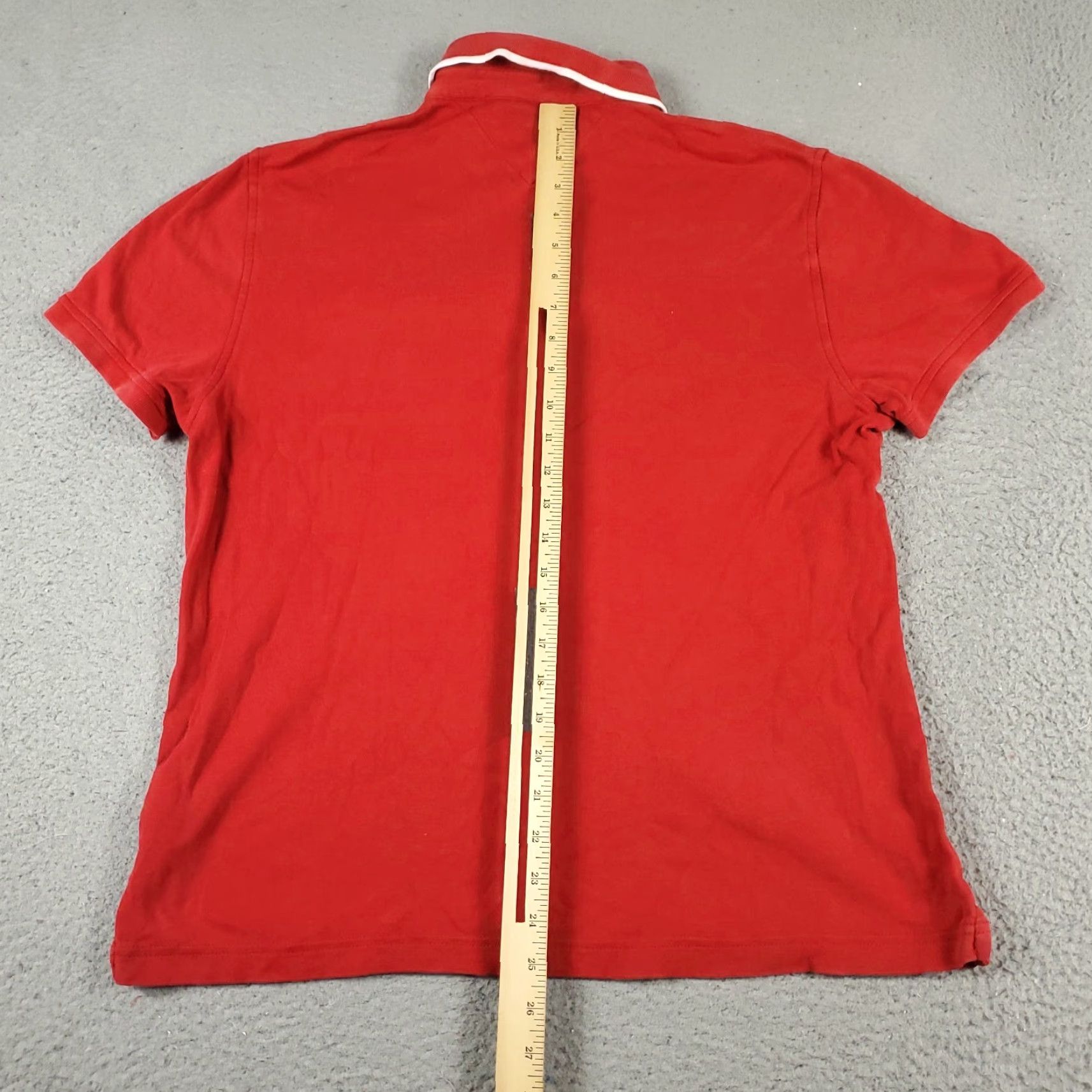 Tommy Hilfiger Tommy Hilfiger Polo Shirt Mens Medium Red Casual Short Sleeve Activewear Size US M / EU 48-50 / 2 - 5 Thumbnail