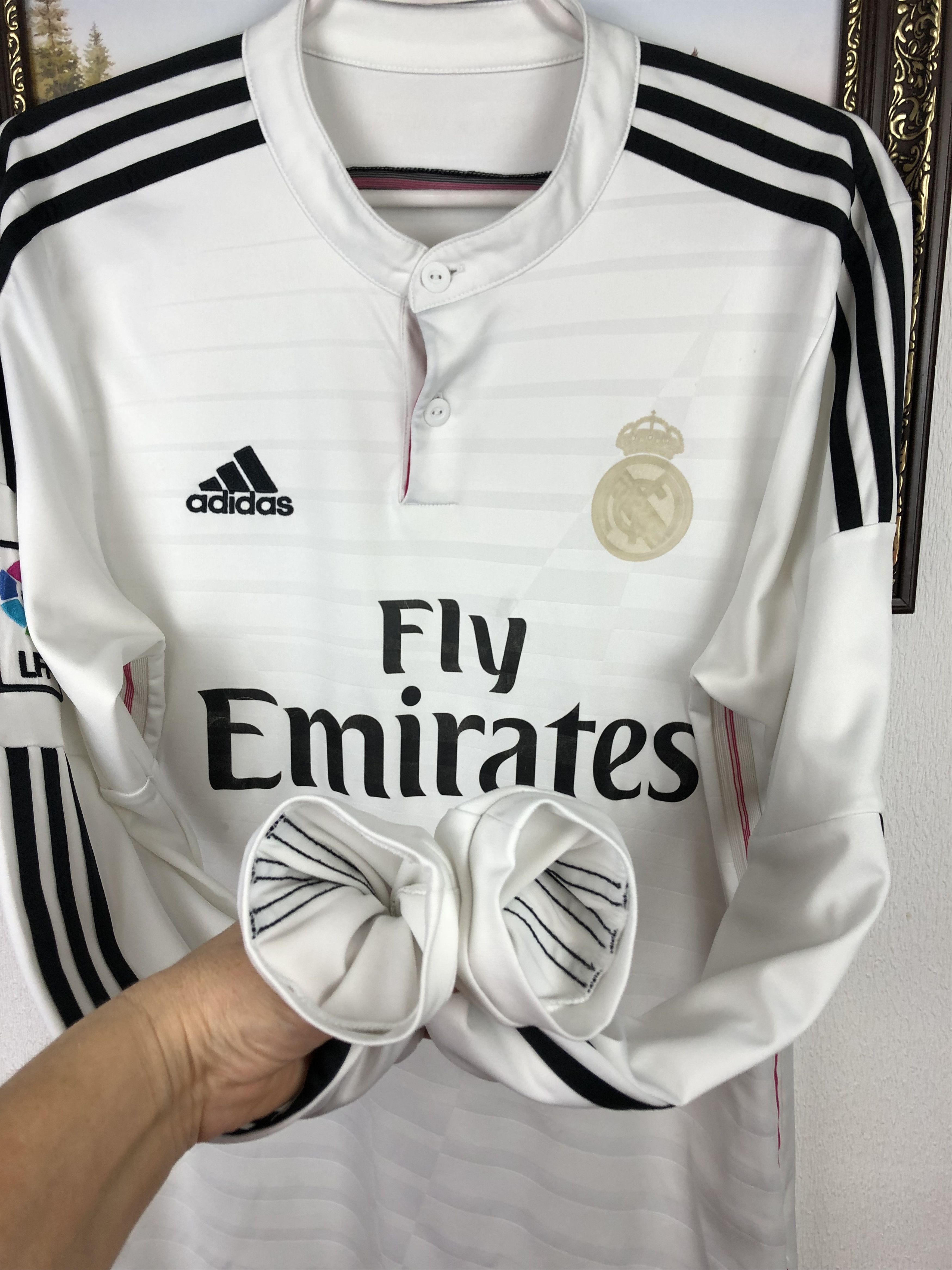 Adidas Real Madrid football shirt 2014 Soccer Long Sleeve Jersey Size US M / EU 48-50 / 2 - 13 Thumbnail