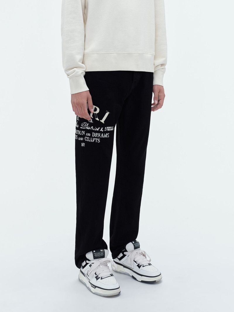 Amiri o1mle0426 Distressed Arts District Jeans in Black Size US 28 / EU 44 - 4 Thumbnail