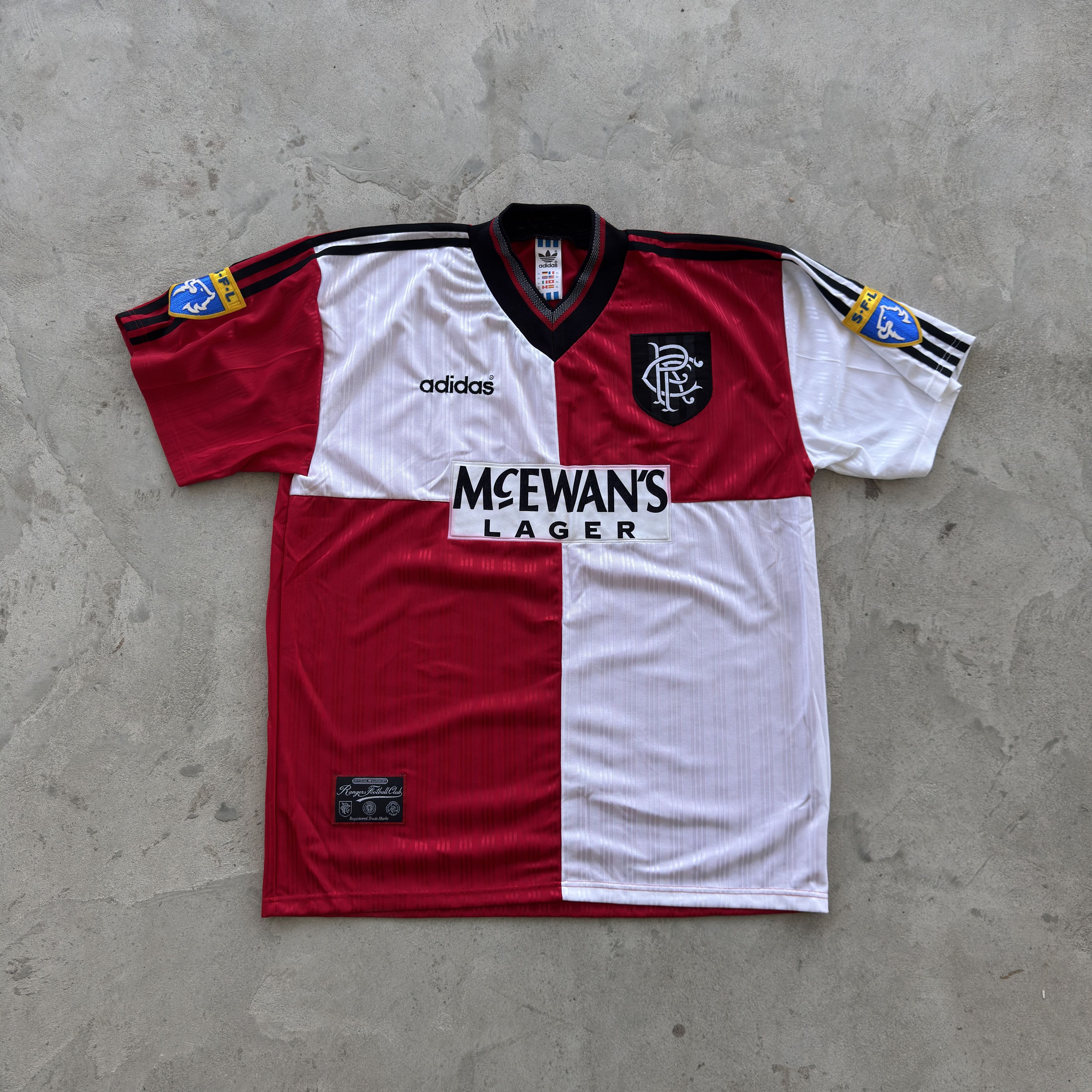 Adidas Vintage Adidas Glasgow Rangers 1996 1997 Away Jersey XL Kit Size US XL / EU 56 / 4 - 1 Thumbnail