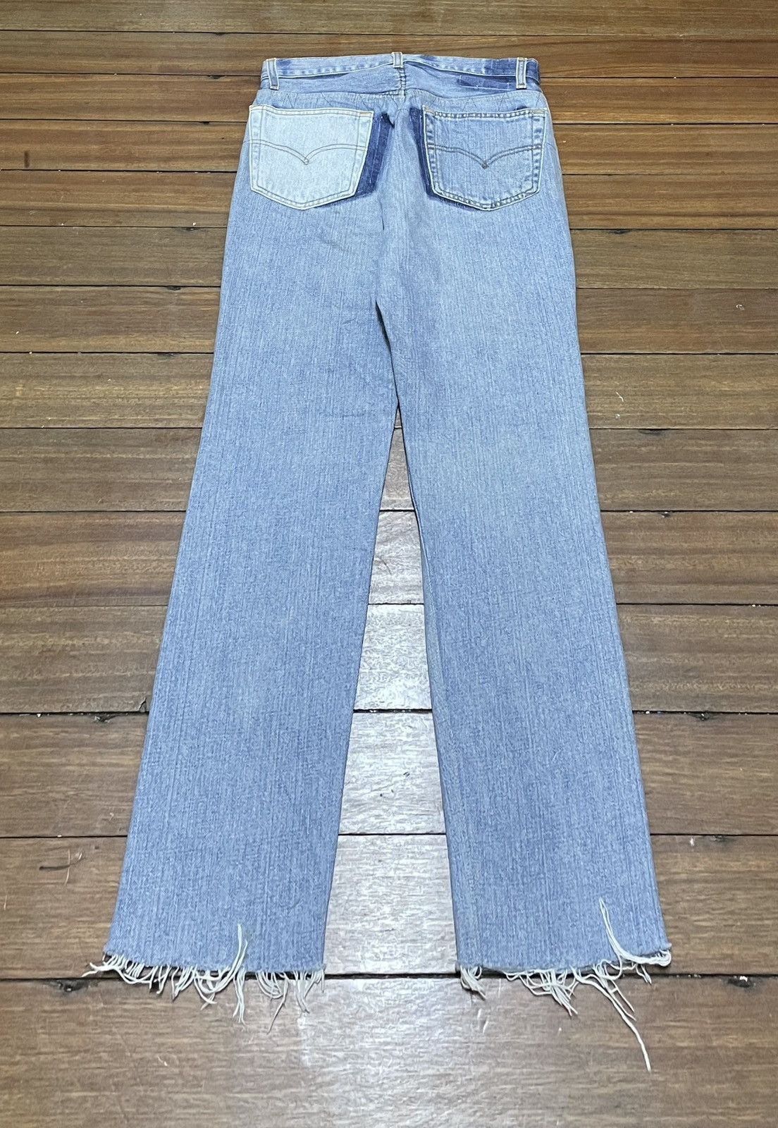 Niche Rare Design Vintage Niche Patchwork Cropped Jeans 2000s Size US 31 - 2 Thumbnail