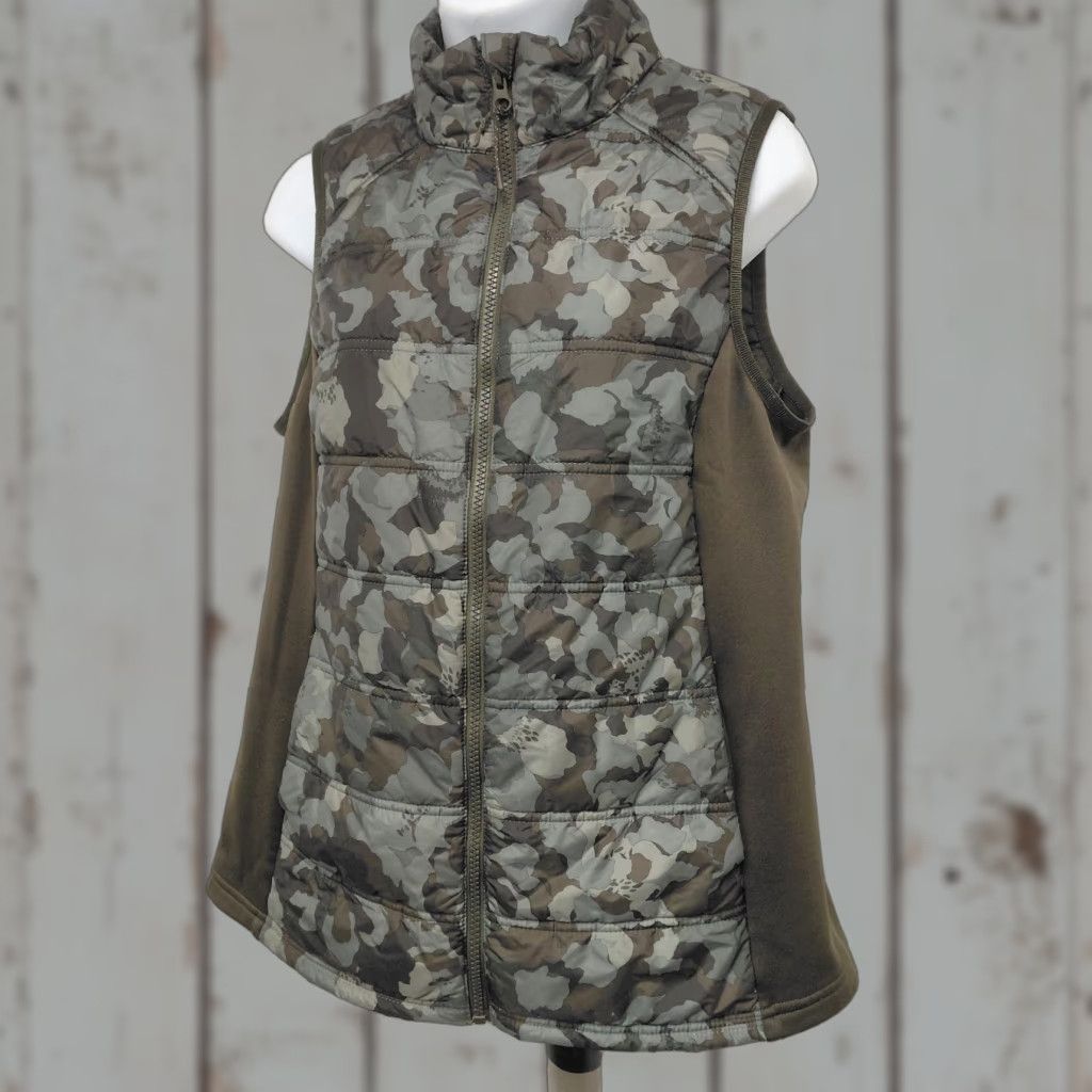 Avia Avia Vest Womens Size Medium(8/10) Zipper Hunting Green Camo Camouflage Quilted Size M / US 6-8 / IT 42-44 - 1 Thumbnail