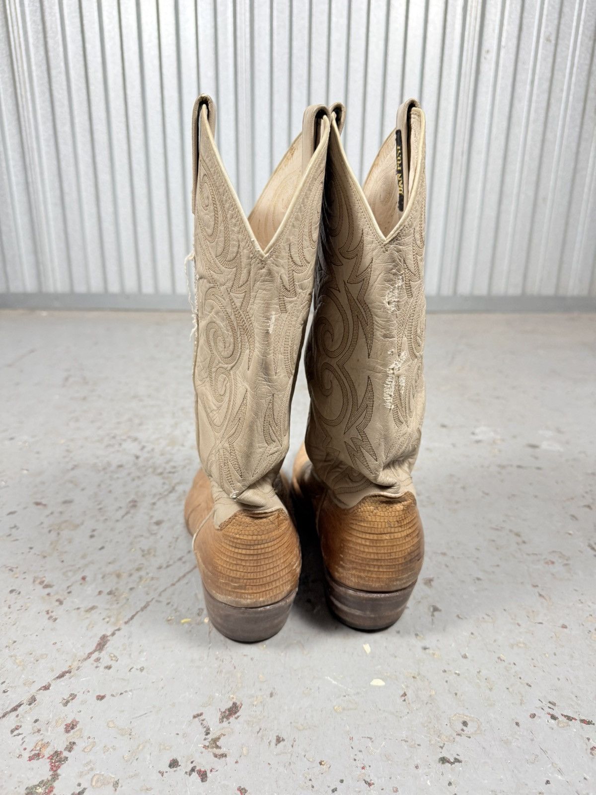 Dan Post 70s Vintage Dan Post Lizard Skin USA Cowboy Boots Size US 10 / EU 43 - 3 Thumbnail