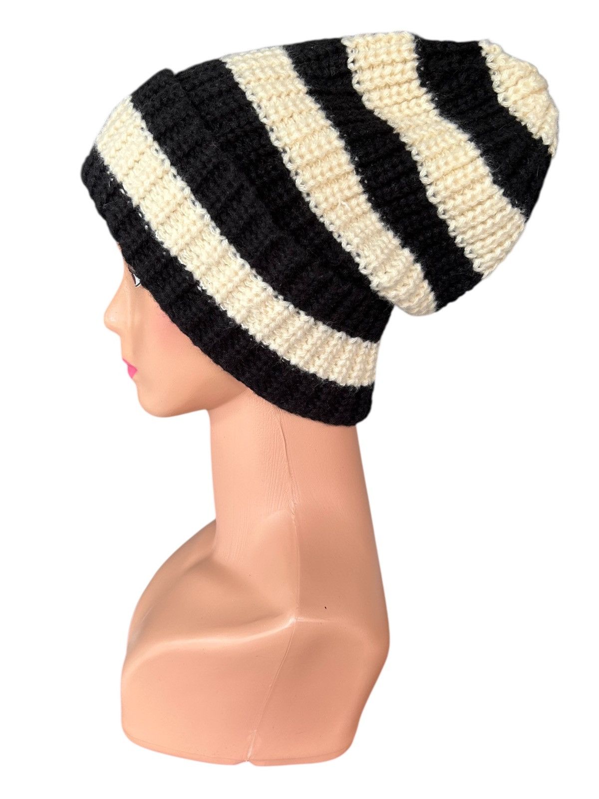Japanese Brand Crochet Knitted Handmade Japanese Beanie Hats Size ONE SIZE - 1 Thumbnail