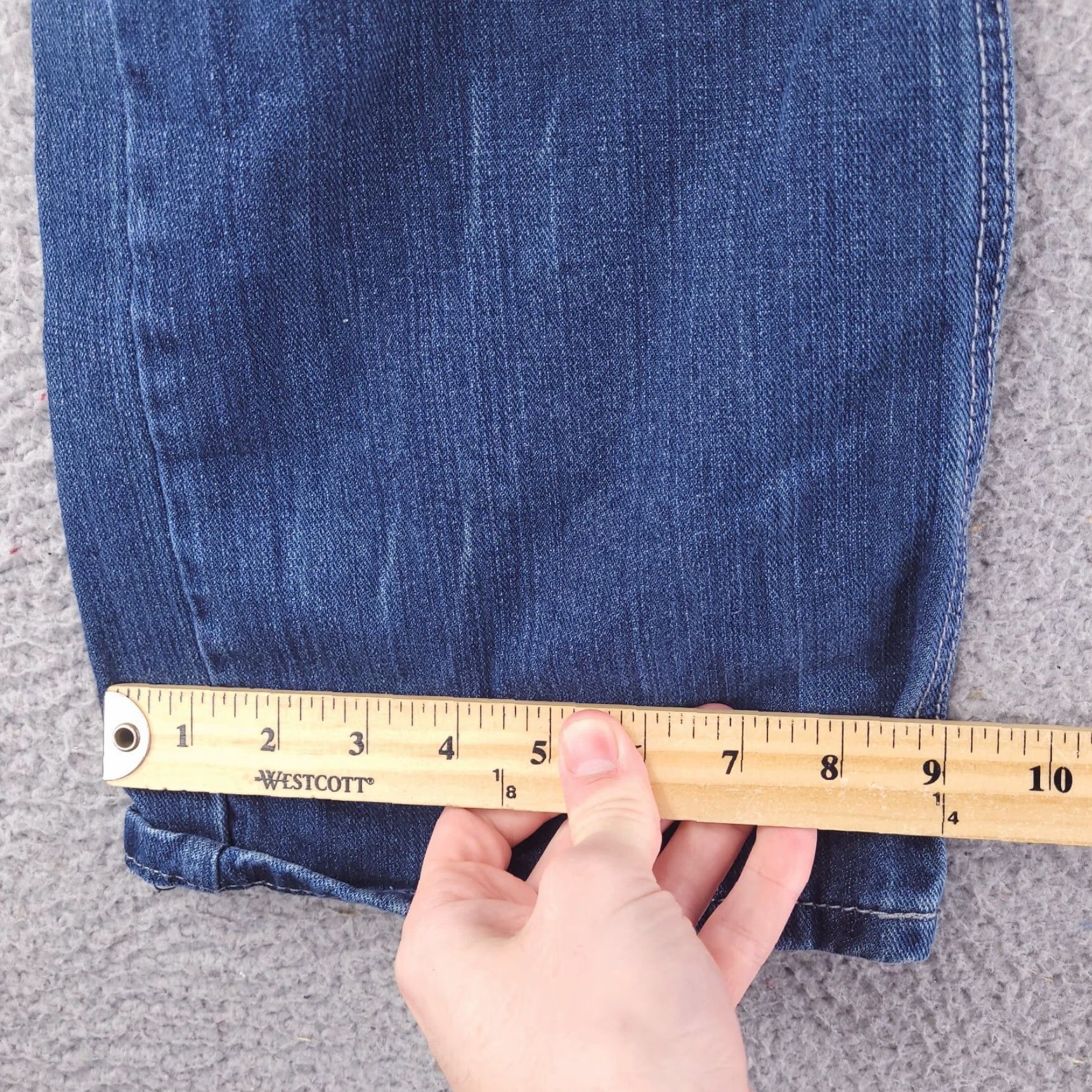 Akademiks Akademiks Jeans Mens 38x33 Blue Distressed Ripped 90s Hip Hop Straight Jeans Mens Size US 38 / EU 54 - 7 Thumbnail