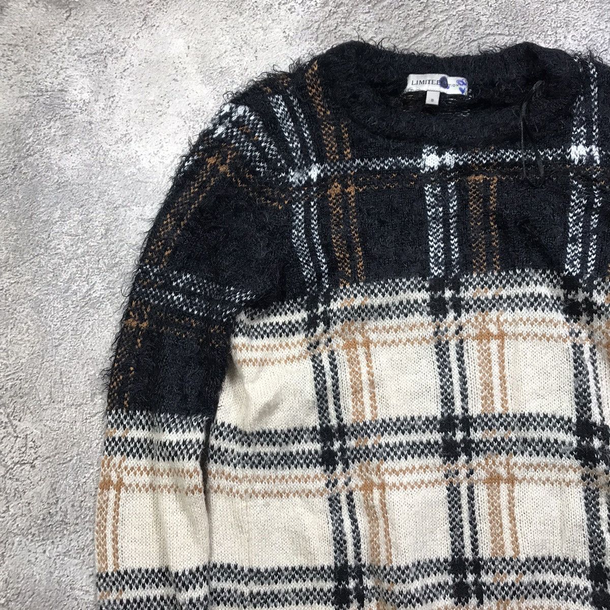 Vintage Vintage 90s Plaid Knit Sweater Oversized Preppy Grunge M Size M / US 6-8 / IT 42-44 - 2 Thumbnail