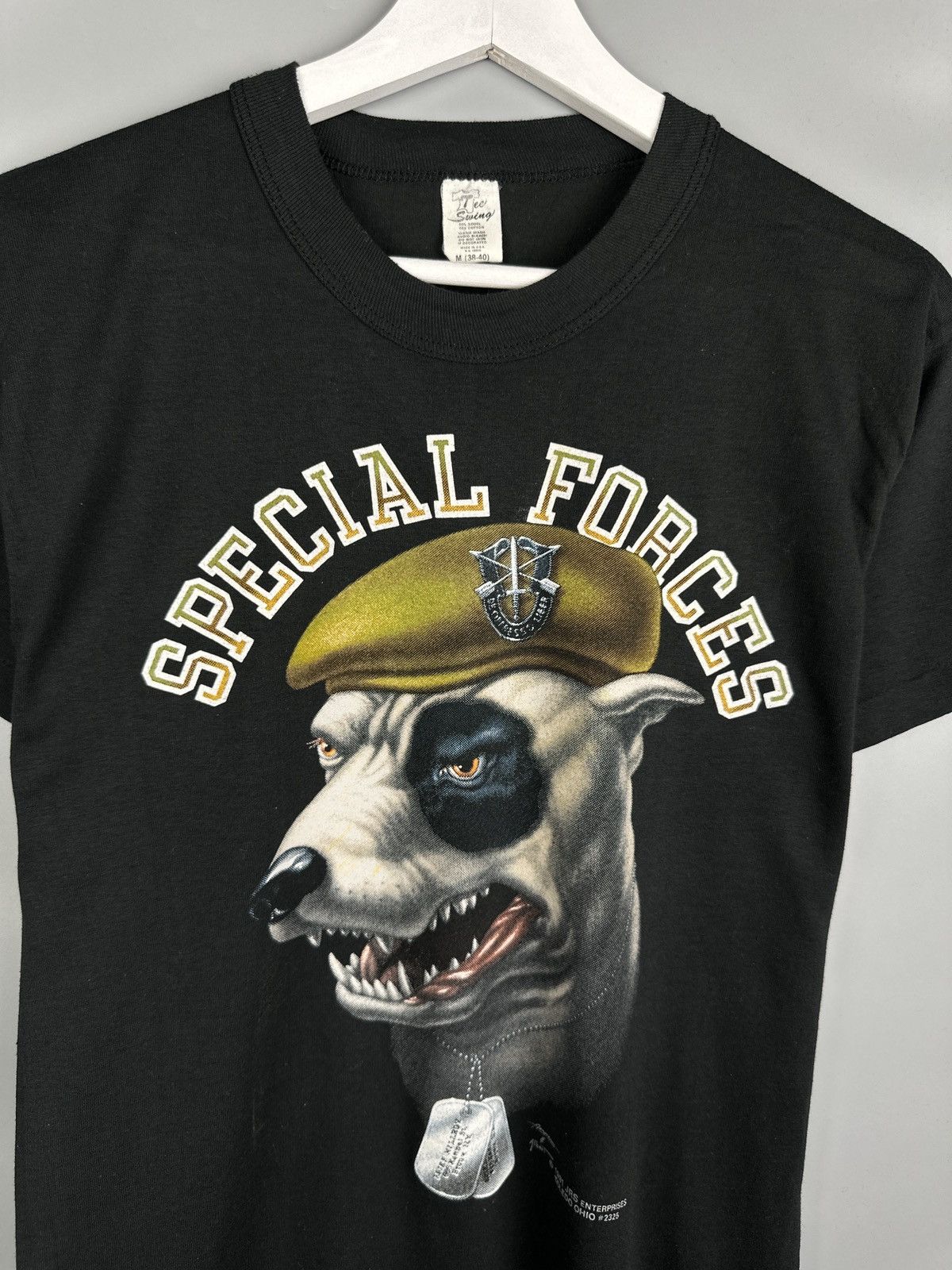 Vintage 1991 Vintage US Special Forces Graphic T Shirt 90s Size US M / EU 48-50 / 2 - 2 Thumbnail