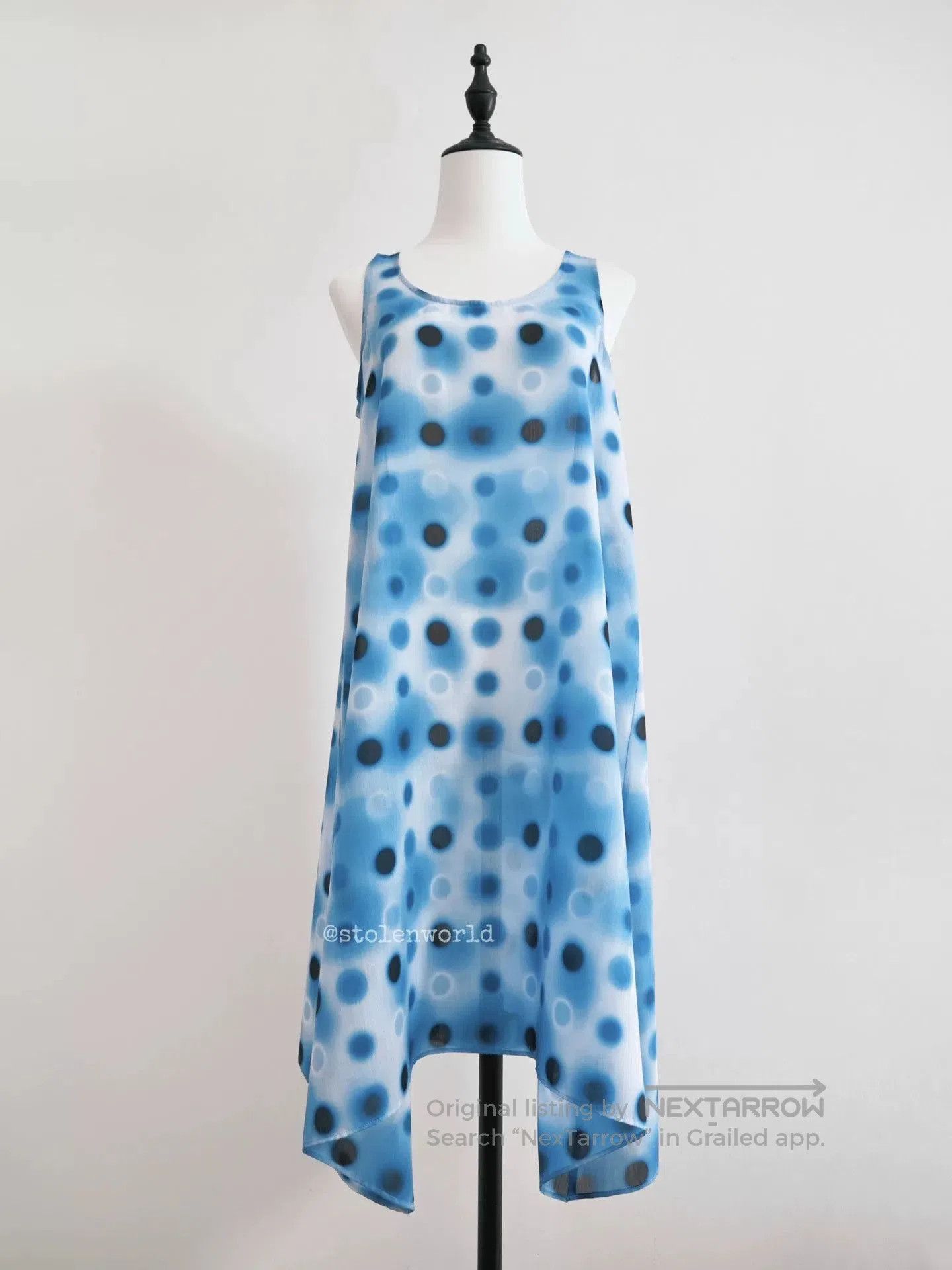 Issey Miyake issey miyake blue polka dot outfit set. Size S / US 4 / IT 40 - 4 Thumbnail