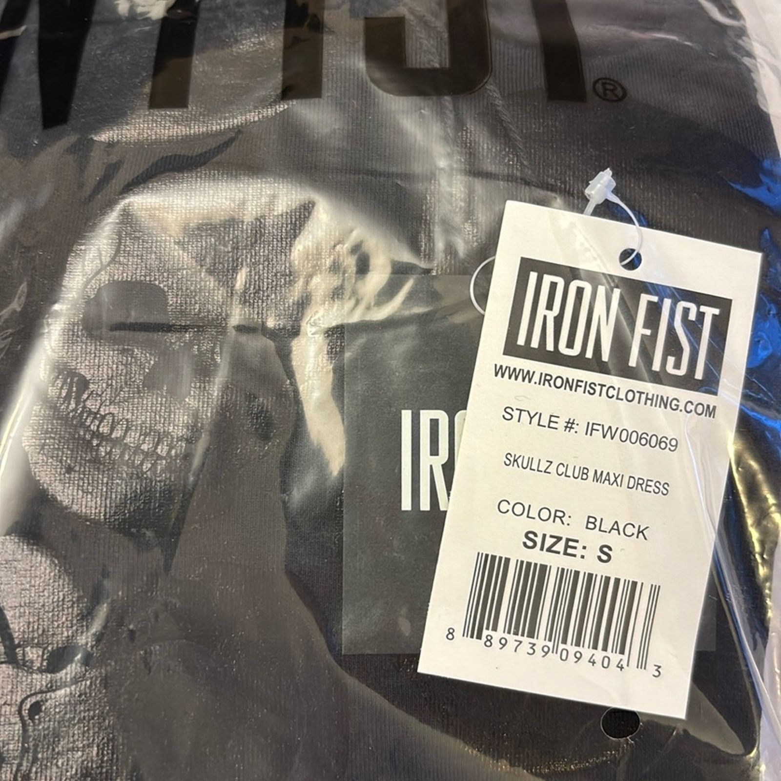 Iron Fist Iron Fist Skullz Club Black Maxi Tank Dress S Bodycon Skull Size S / US 4 / IT 40 - 4 Thumbnail