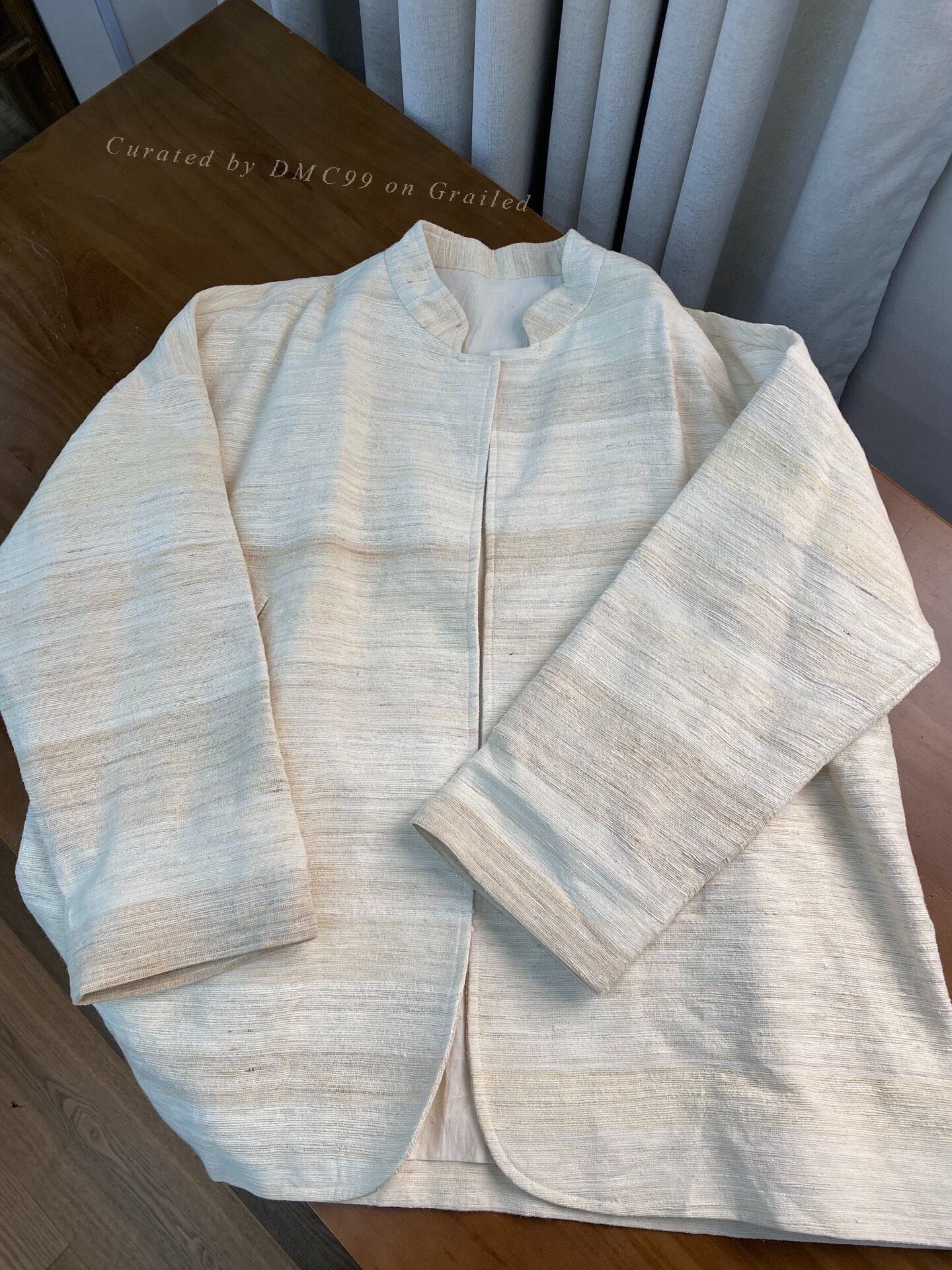 Other Simple Tussah Silk Stand Collar Jacket Size US M / EU 48-50 / 2 - 1 Thumbnail
