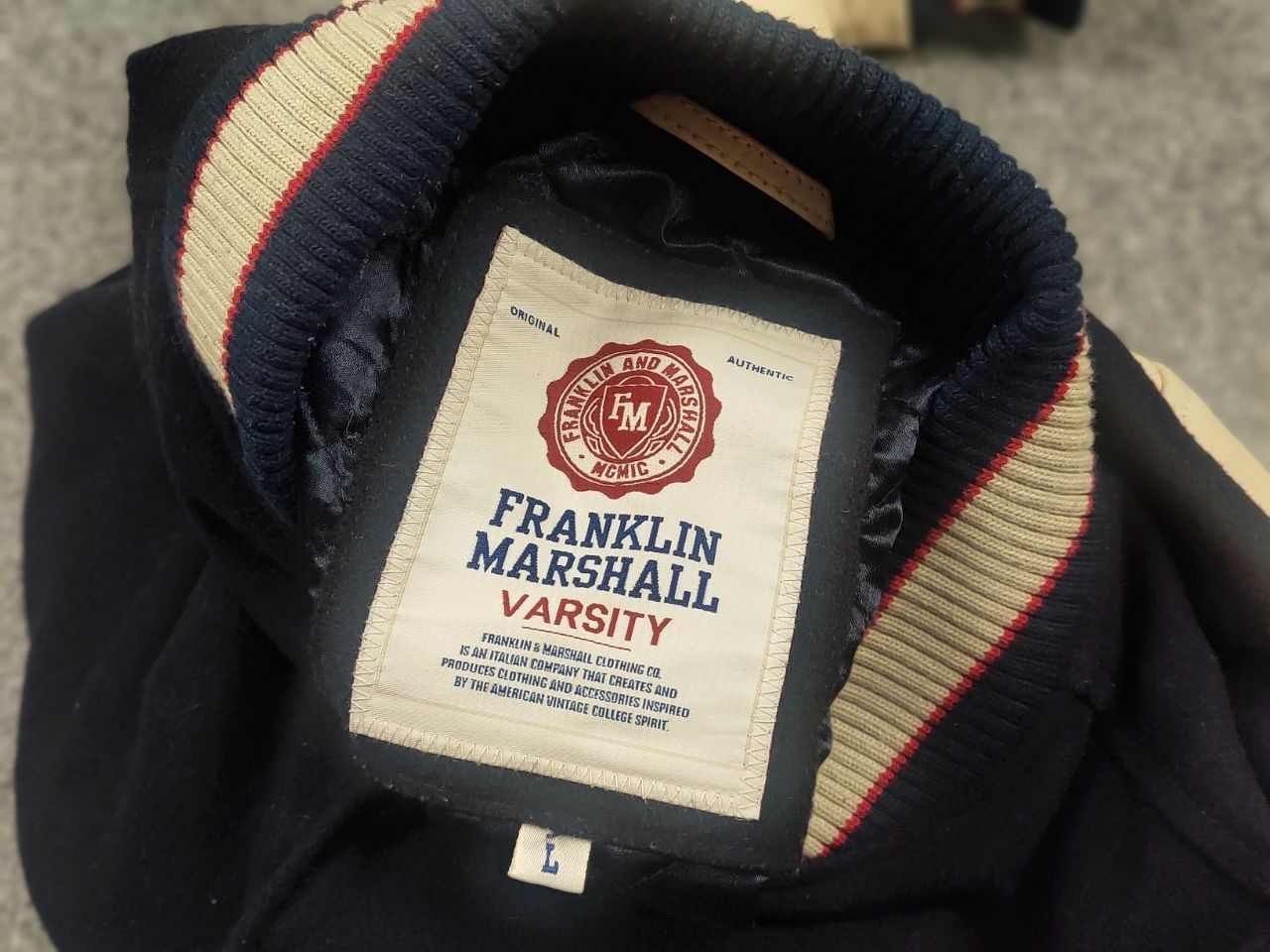 Franklin & Marshall Vintage Franklin & Marshall Varsity Wool Bomber Jacket Size US L / EU 52-54 / 3 - 11 Thumbnail