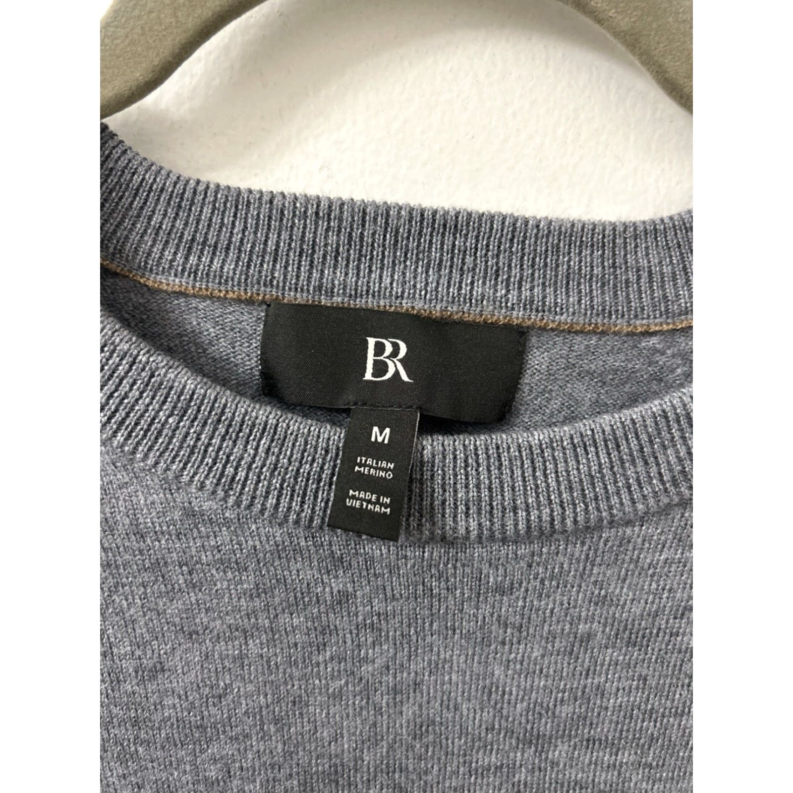 Banana Republic Banana Republic Sweater Mens M Gray 100% Merino Wool Crewneck Pullover L/S Size US M / EU 48-50 / 2 - 6 Thumbnail