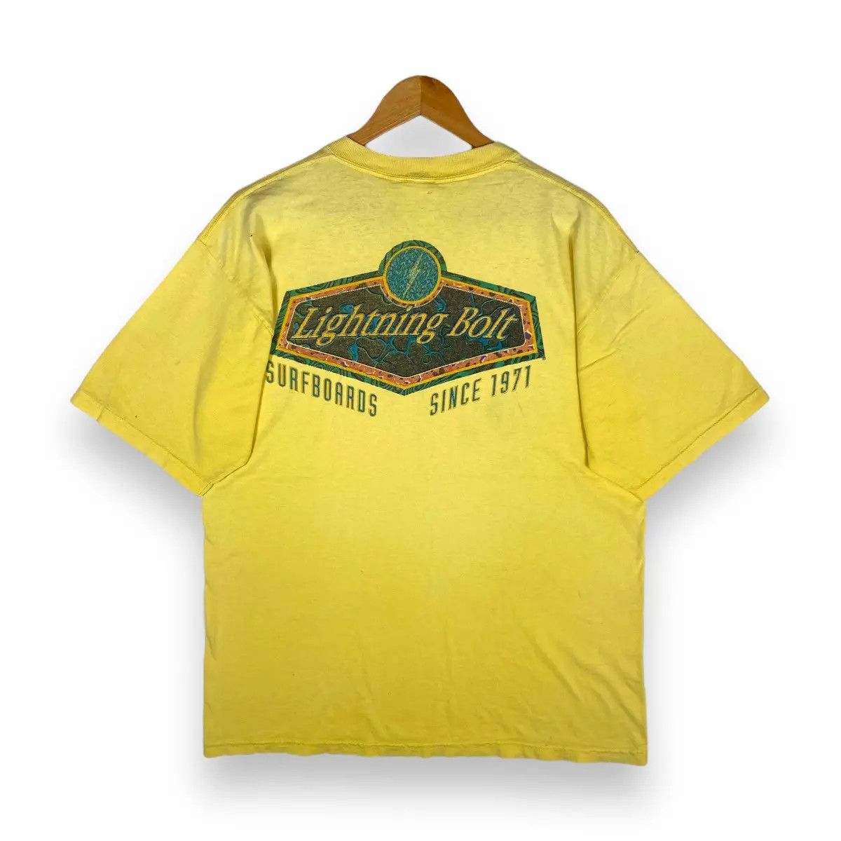 Lightning Bolt Vintage 90's LIGHTNING BOLT SURFBOARDS Big Graphic Surf Tee Size US M / EU 48-50 / 2 - 1 Thumbnail