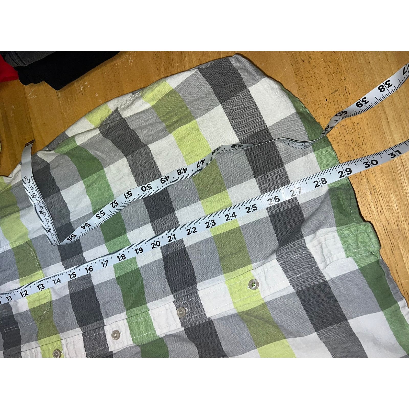 The North Face The North Face Button Up Shirt Green Gray White Tee Large Size US L / EU 52-54 / 3 - 9 Thumbnail