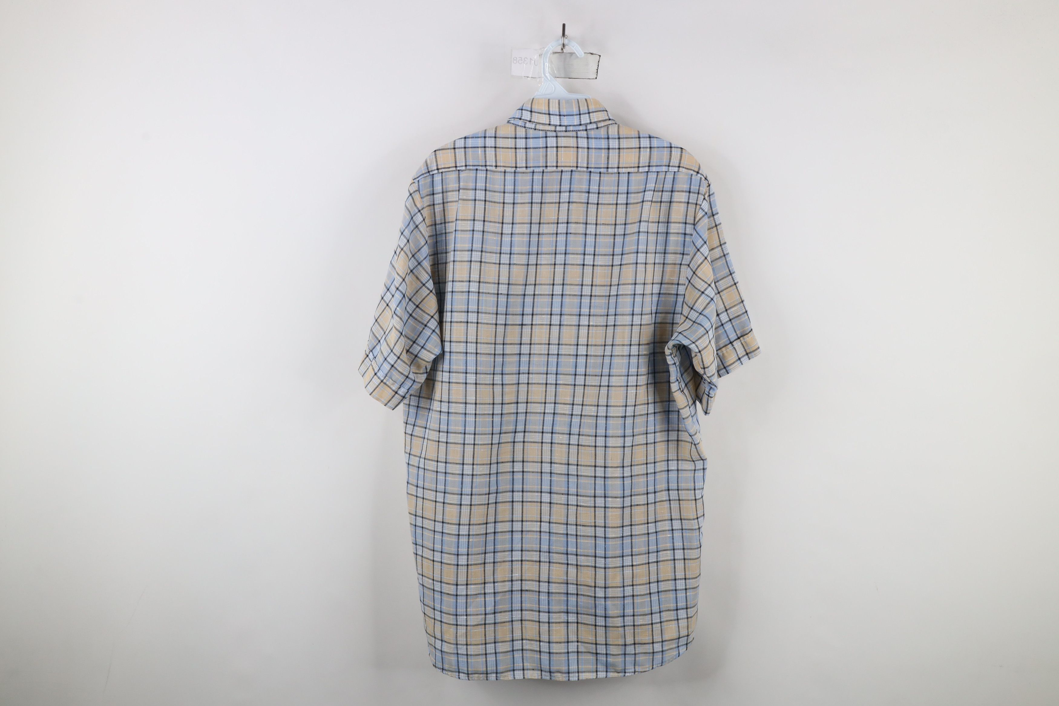 Levi's × Vintage Vintage 80s Levis Sheer Short Sleeve Button Down Shirt USA Size US L / EU 52-54 / 3 - 8 Thumbnail