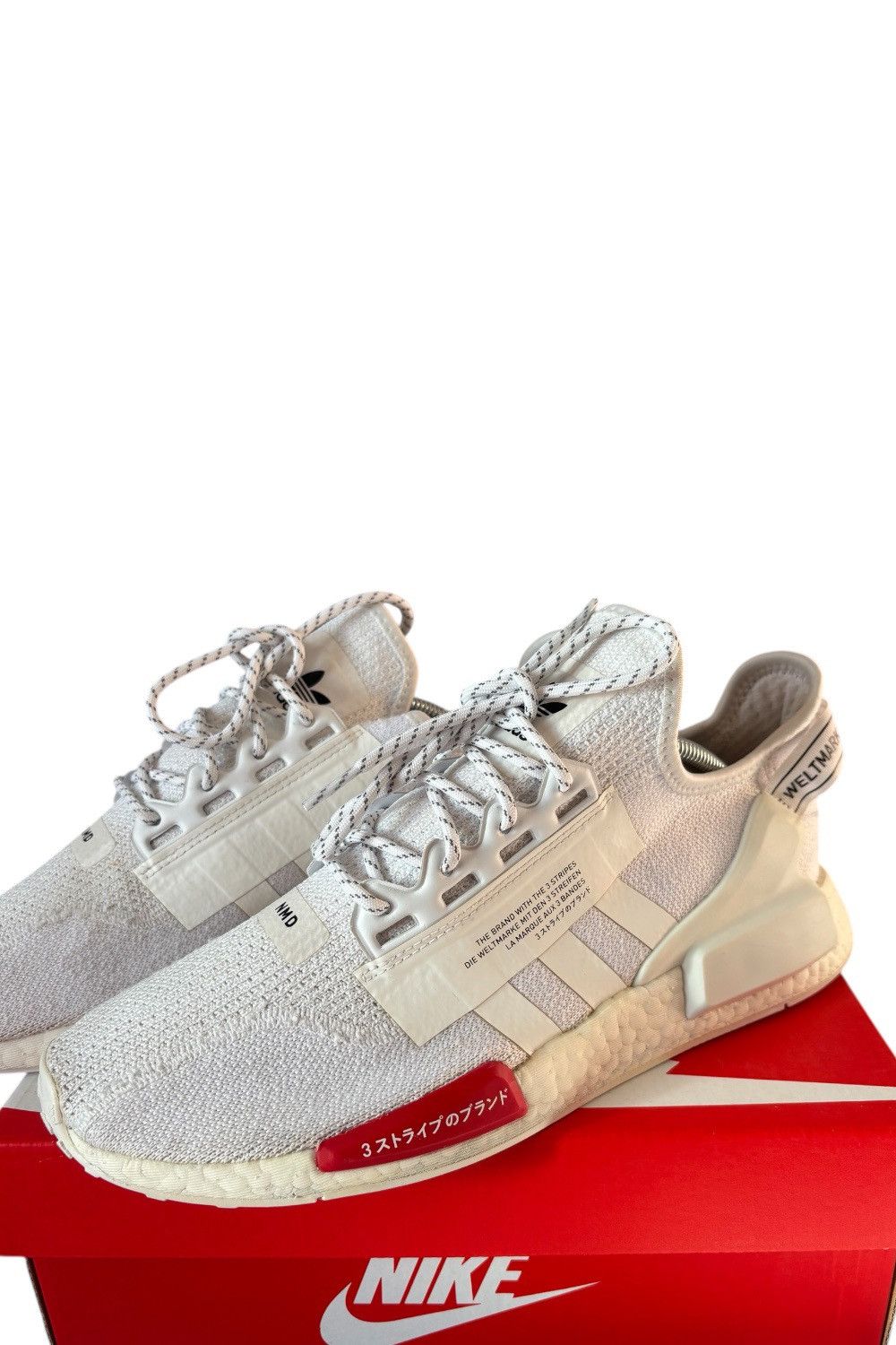 Adidas Adidas NMD_R1 V2 Trainers – White / Red – Japanese Style Size US 10 / EU 43 - 11 Thumbnail