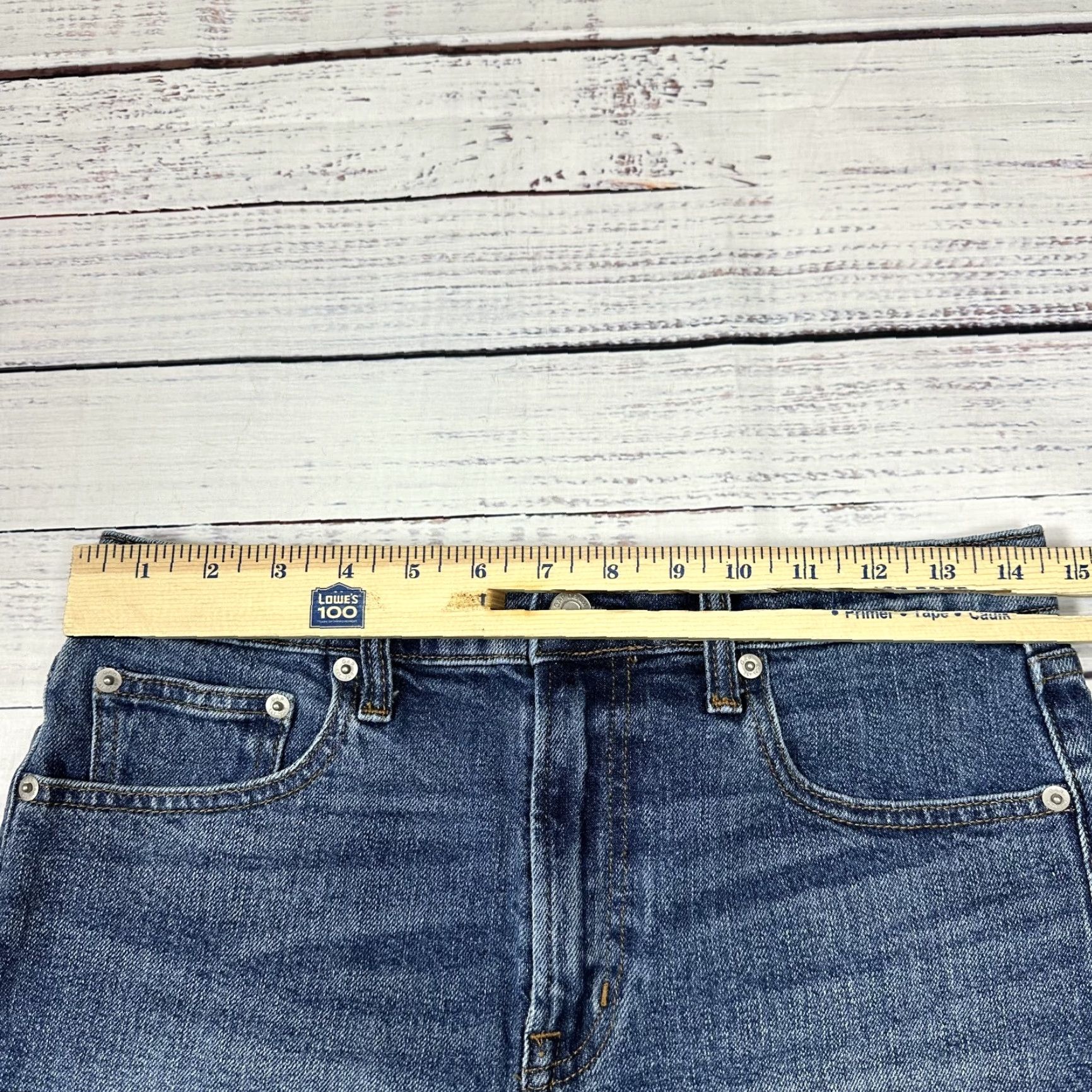 Gap VINTAGE Gap Denim Blue Cut Off Raw Hem Shorts Casual Cotton Sz 28 Tall Women’s Wide-leg? (Note: cannot add) Size 28" / US 6 / IT 42 - 2 Thumbnail