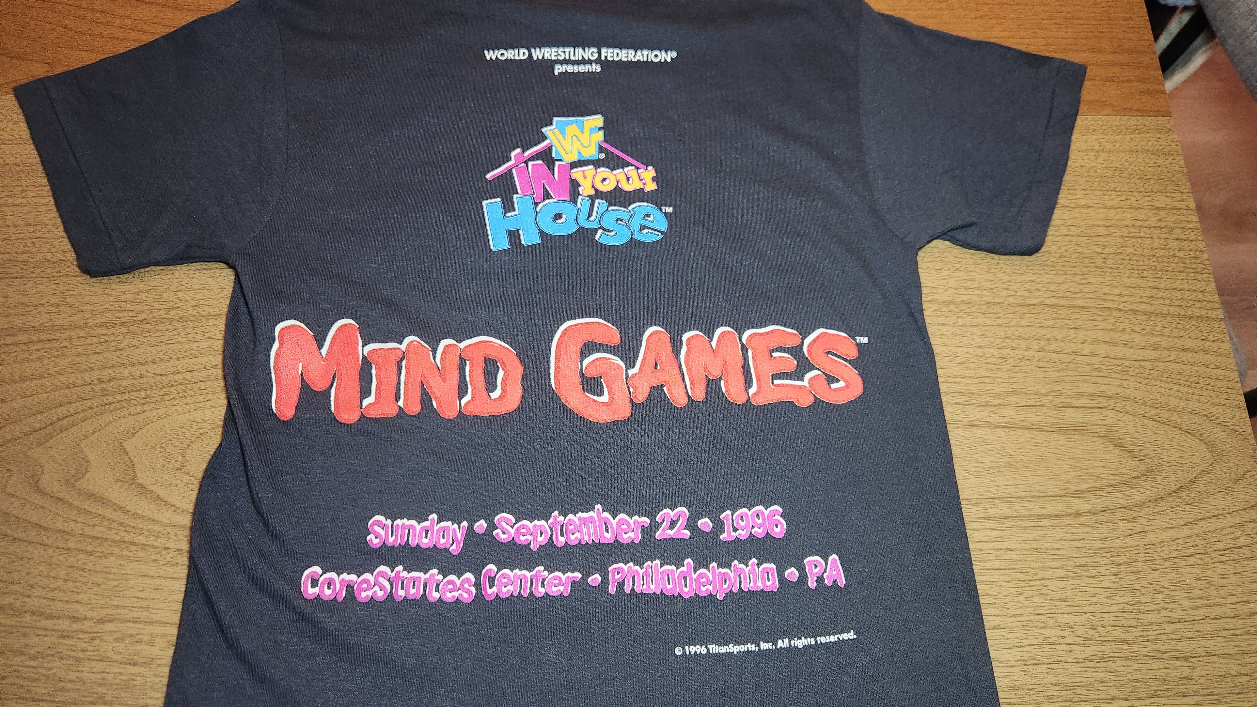 Delta Vintage WWF 1996 Mind Games In Your House T Shirt Size US S / EU 44-46 / 1 - 9 Thumbnail