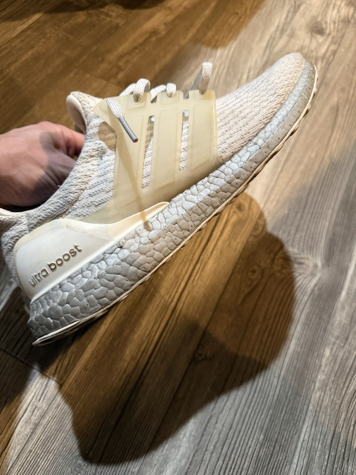 Adidas Adidas Ultra-boost White/Silver Size 11 Size US 11 / EU 44 - 5 Thumbnail