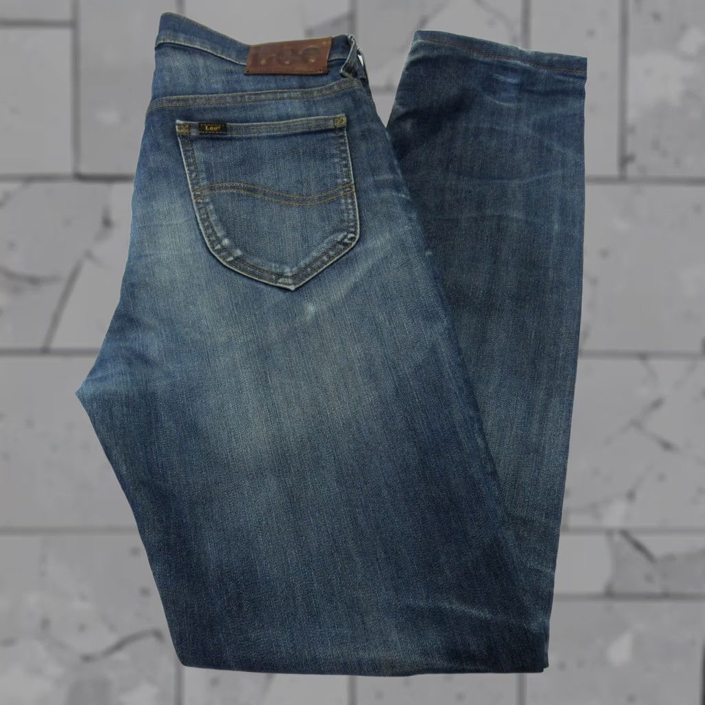 Lee Lee Vtg Rider Men’s Stretch Slim Fit Straight Leg Jeans W31 L32 REF (Y14718) Size US 31 - 1 Thumbnail
