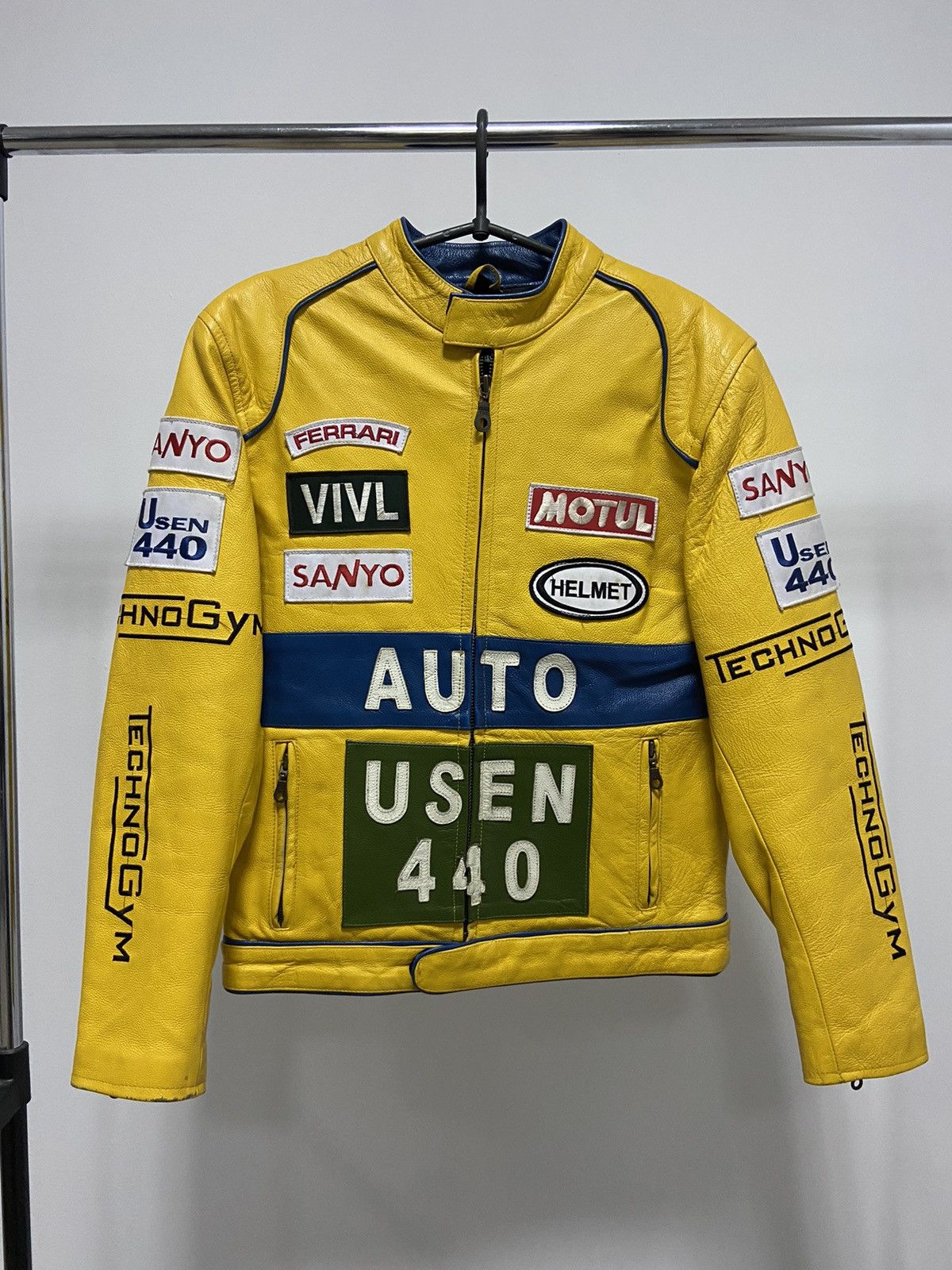Ferrari Top Gear Vintage Leather Jacket Racing Auto usen