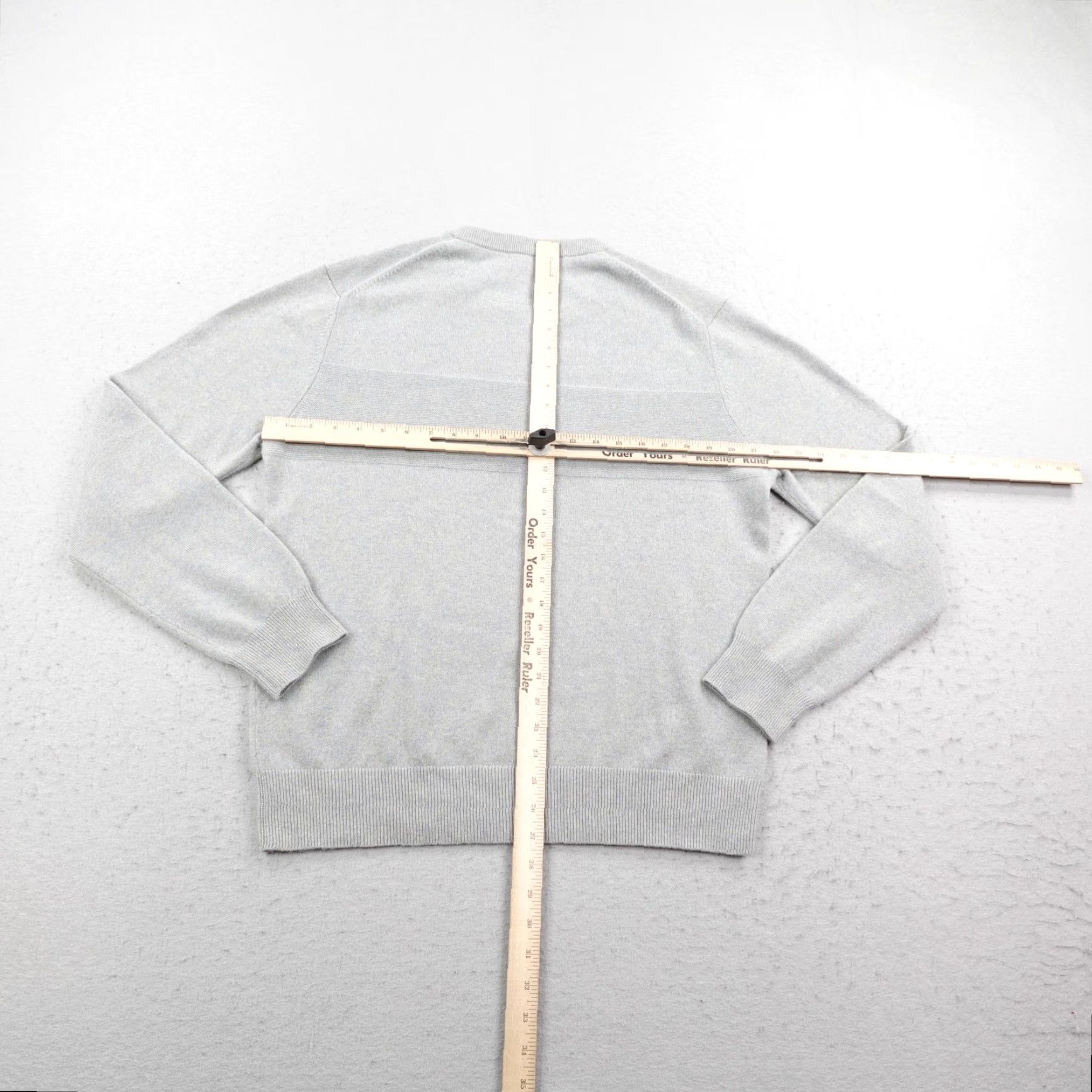 Club Monaco VINTAGE Club Monaco Sweater Mens Large Light Gray 100% Cashmere Knit Crewneck Pullover Size US L / EU 52-54 / 3 - 5 Thumbnail
