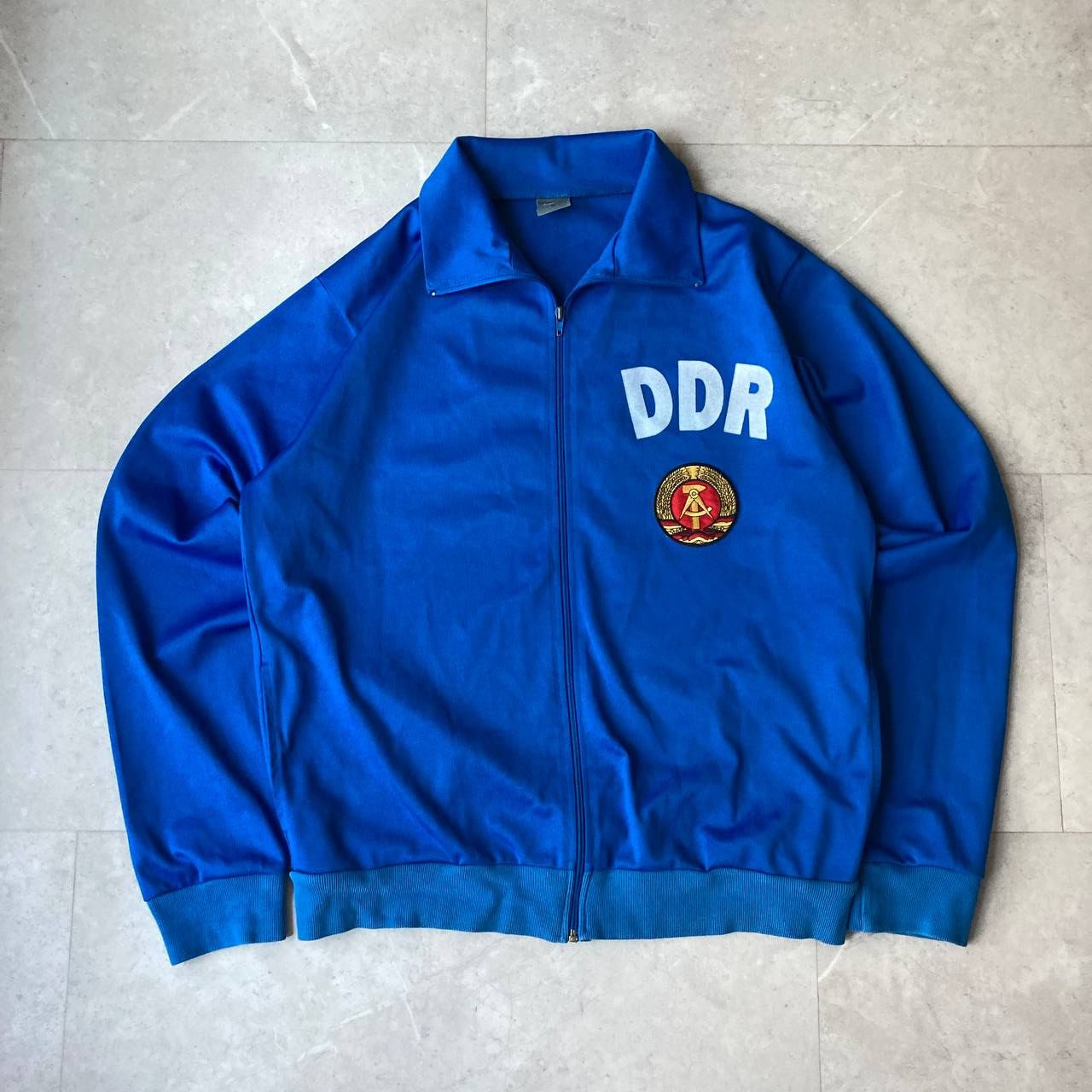 Vintage Vintage East Germany DDR Tracktop Zip Up Jacket Size US XL / EU 56 / 4 - 1 Thumbnail