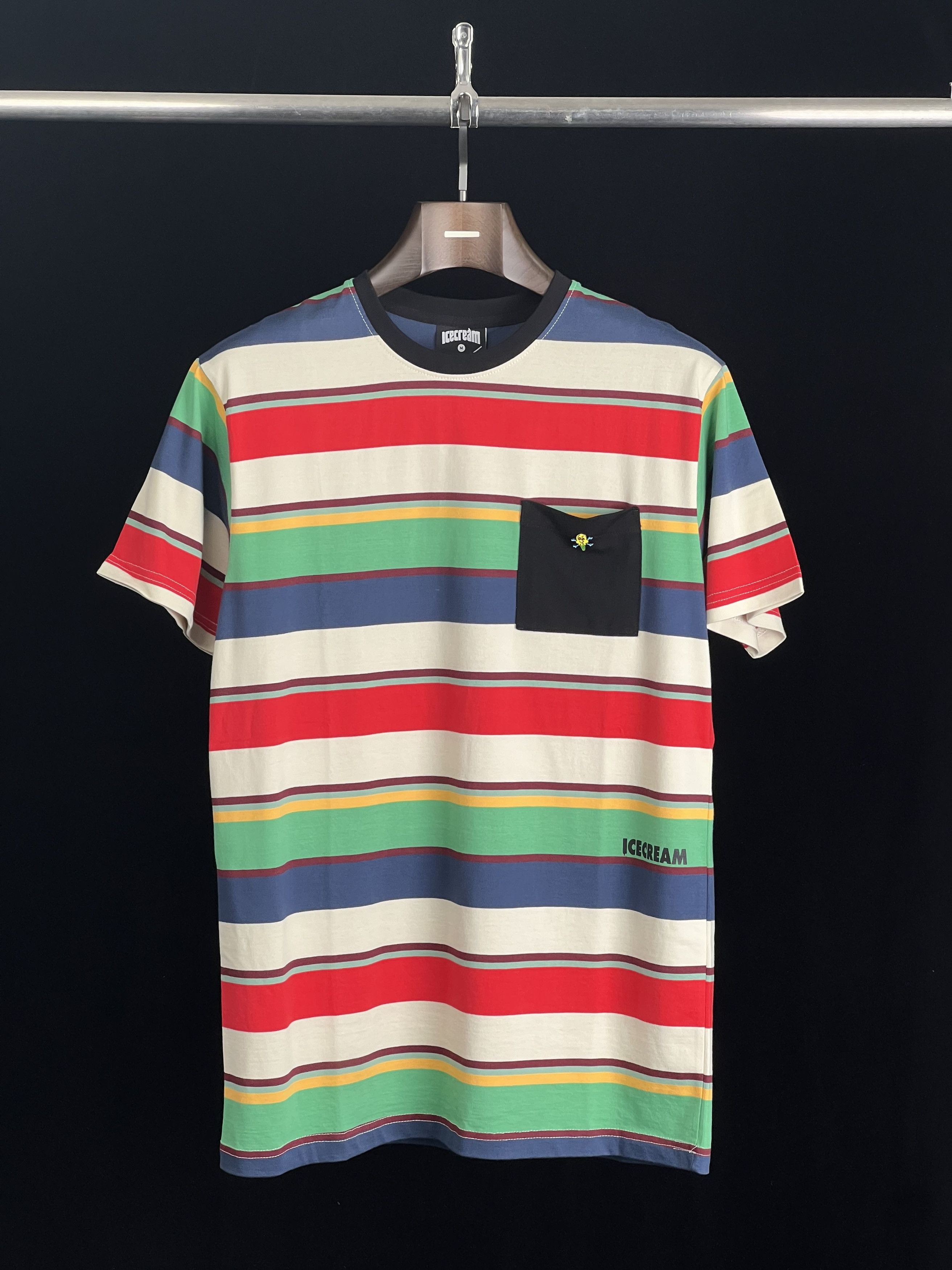 Icecream Brand New* Striped Tee Multi-Color with Logo Pin Size US M / EU 48-50 / 2 - 1 Thumbnail