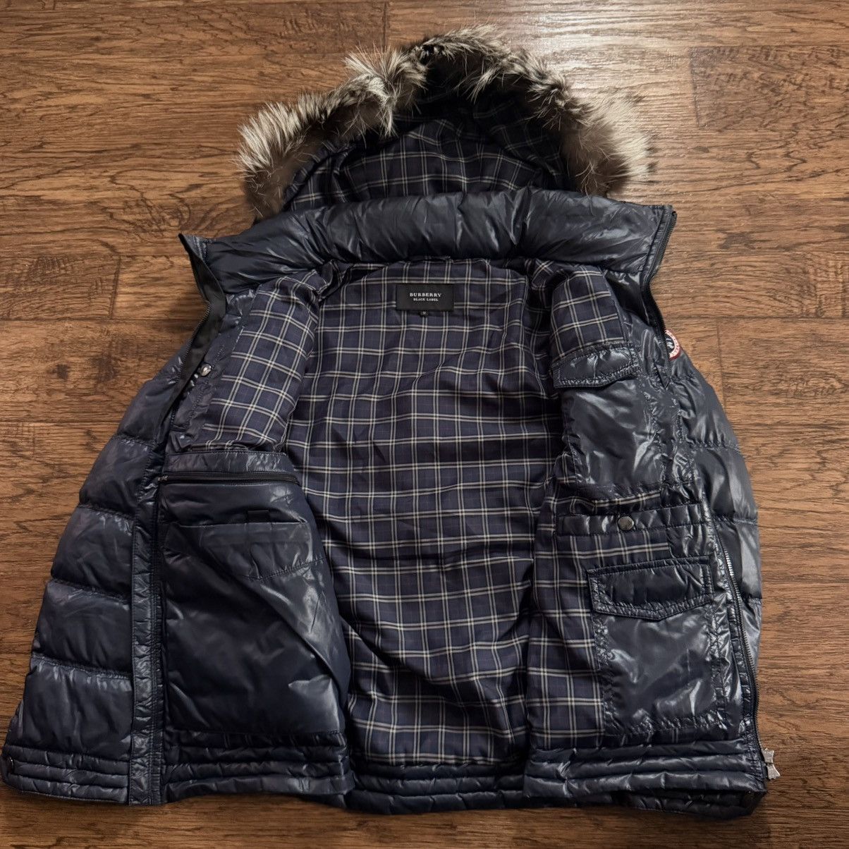 Burberry Y2k Burberry Black Label Puffer Jacket Navy colorway Size US M / EU 48-50 / 2 - 2 Thumbnail
