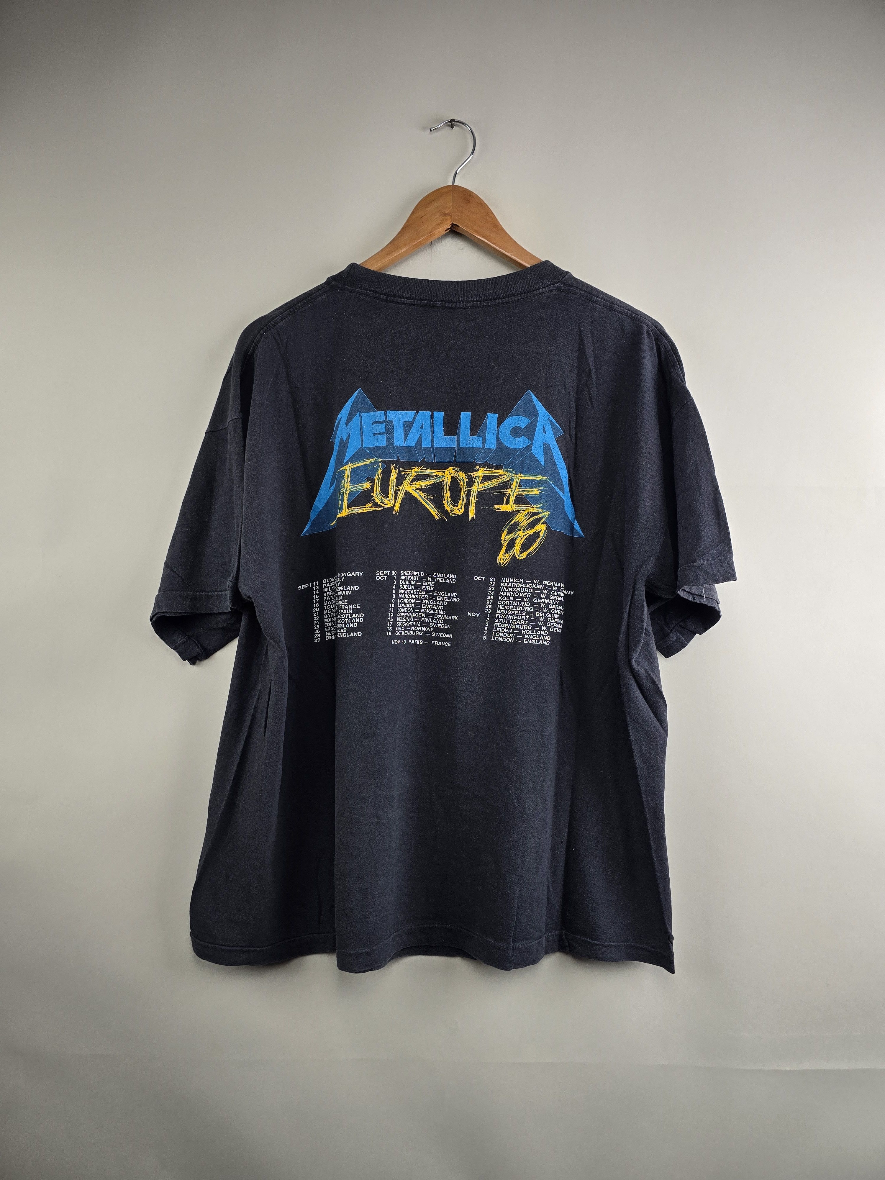 Band Tees × Metallica × Vintage 1988 Metallica And Justice for All Tour XL 23" 27" Size US XL / EU 56 / 4 - 5 Thumbnail