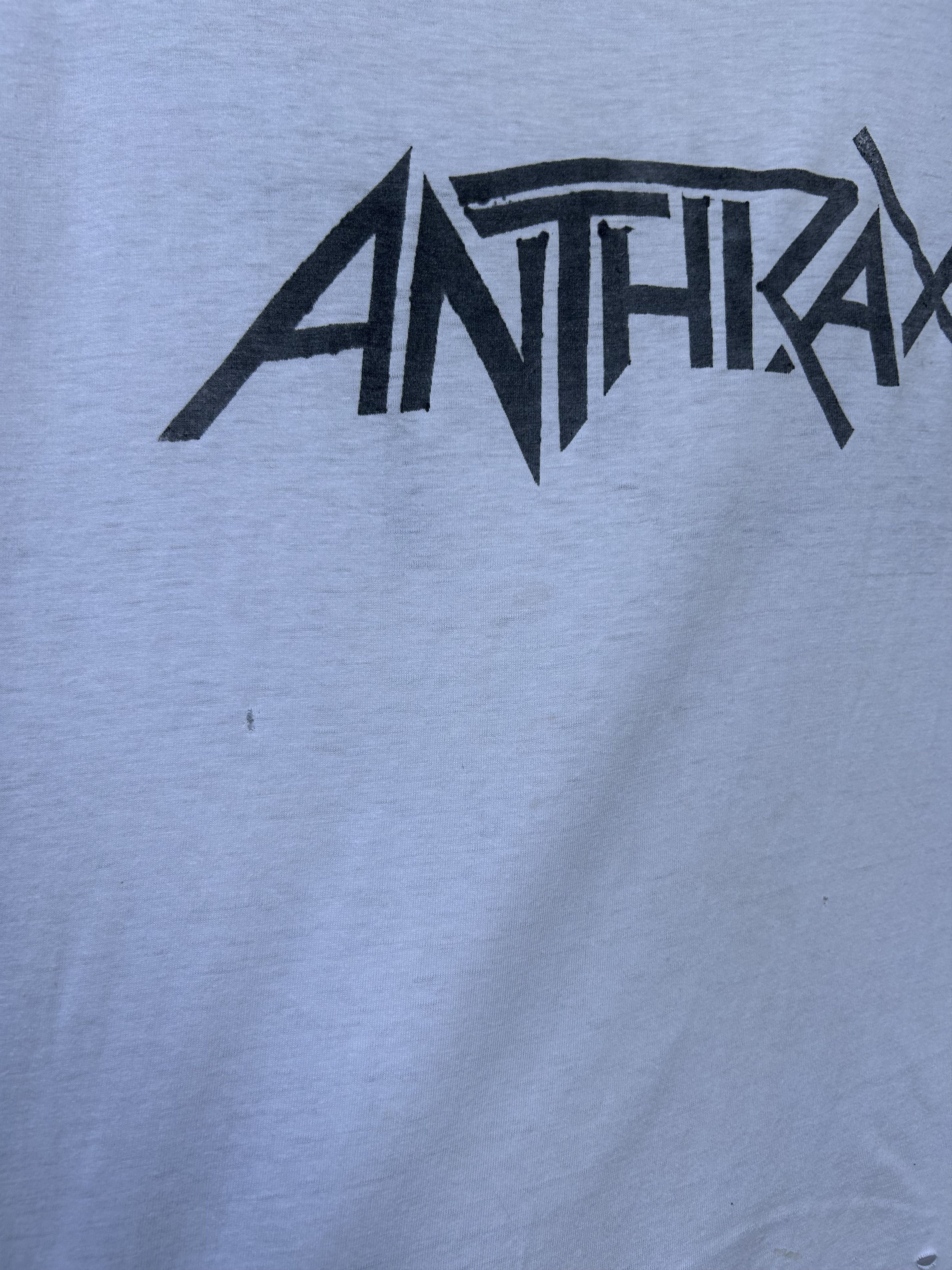 Band Tees Vintage 80s Anthrax NOT Rock Band T-shirt Size US M / EU 48-50 / 2 - 6 Thumbnail