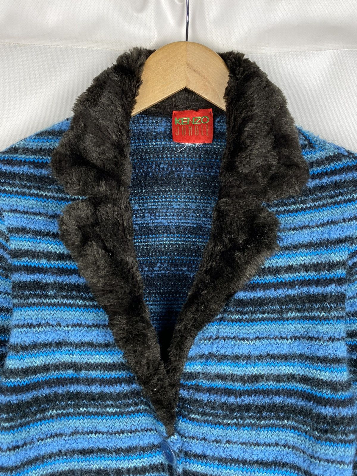 Kenzo × Vintage Kenzo Jungle Vintage Ladies Wool Long Cardigan Sweater Size S / US 4 / IT 40 - 8 Thumbnail