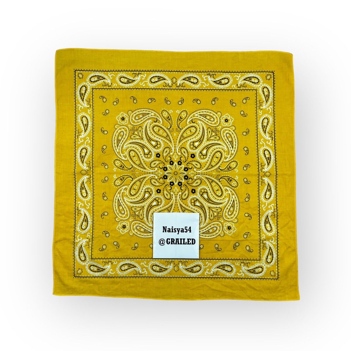 Japanese Brand Paislee Handkerchief Neckerchief Bandana Pocketsquare Size ONE SIZE - 2 Thumbnail