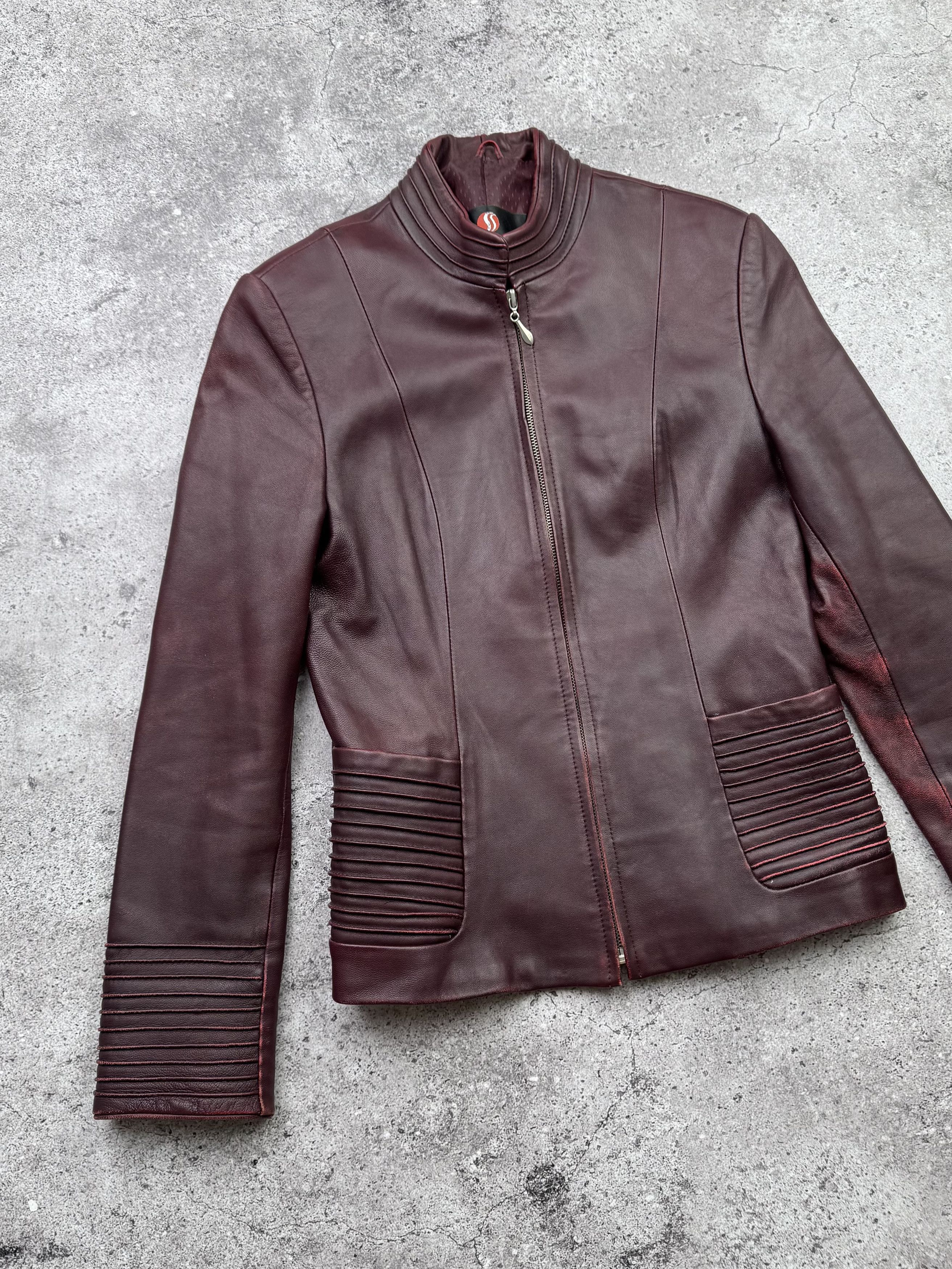 Genuine Leather Vintage Leather Jacket C425(V56) Size XS / US 0-2 / IT 36-38 - 2 Thumbnail
