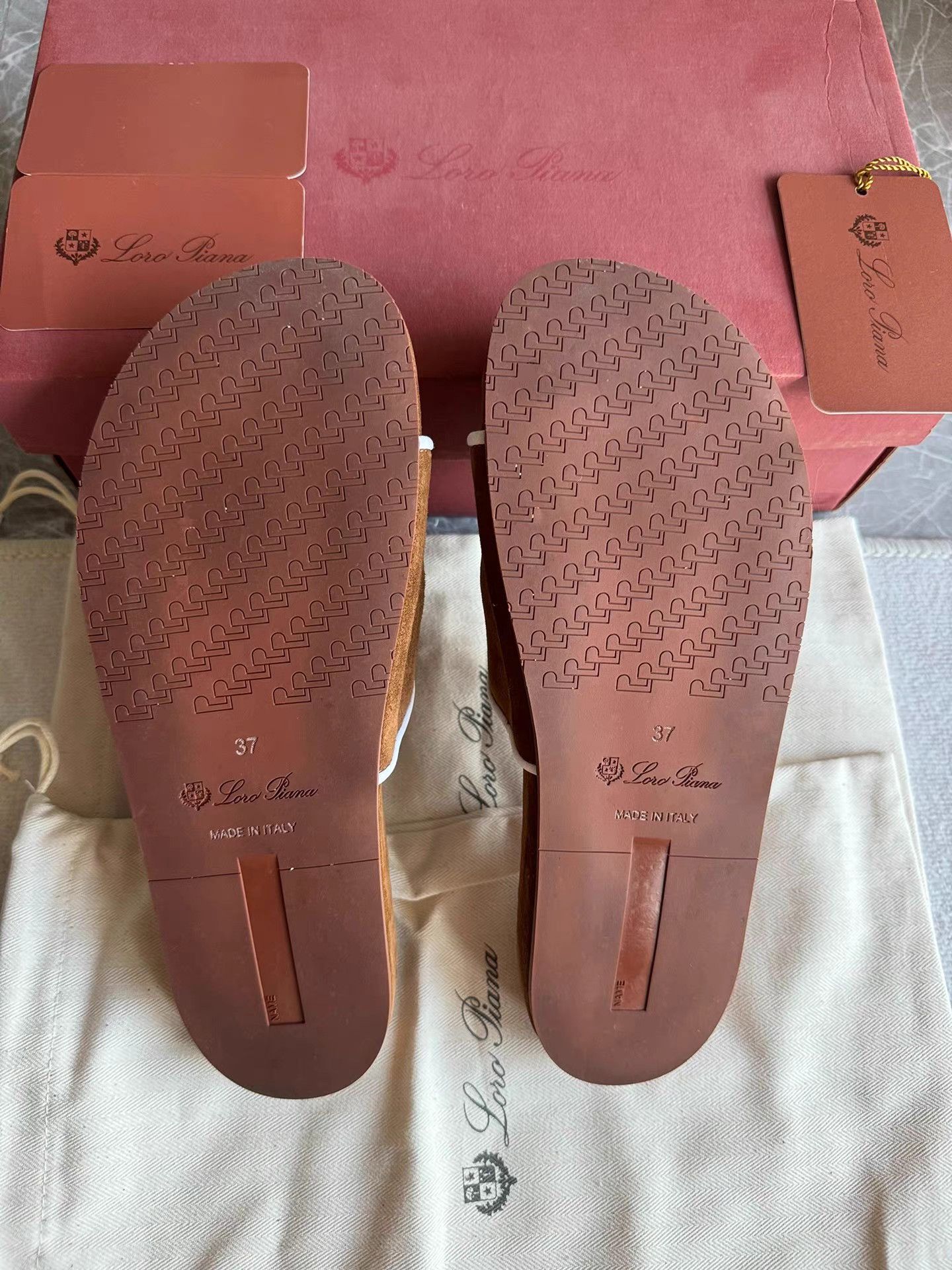 Loro Piana Loro Piana Women’s Suede Slide Sandals K6 Size US 7 / IT 37 - 7 Thumbnail