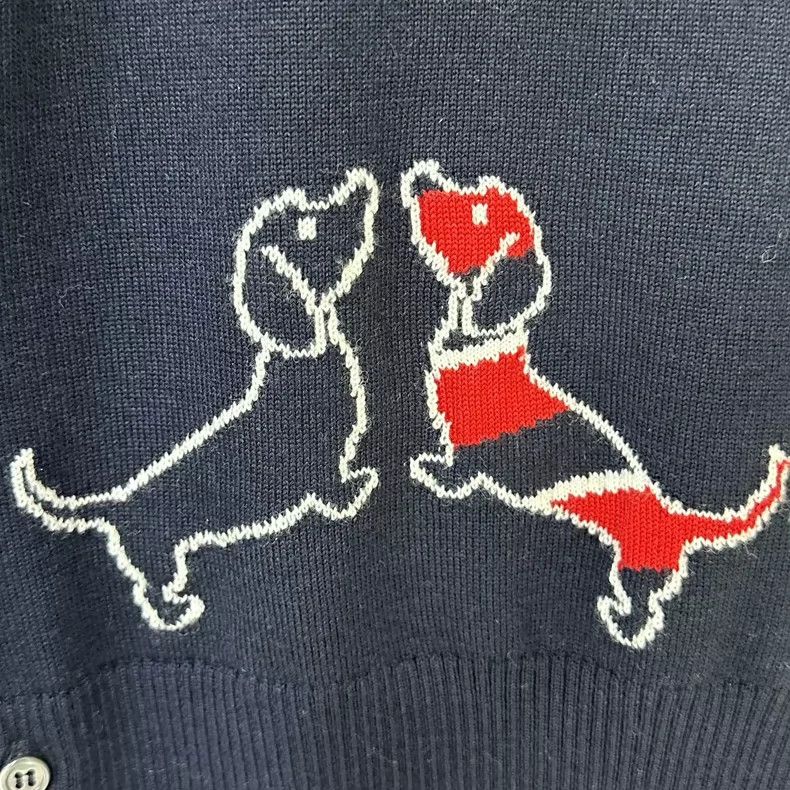 Thom Browne Thom Browne Sausage dog wool knit short sleeves Size US XS / EU 42 / 0 - 7 Thumbnail