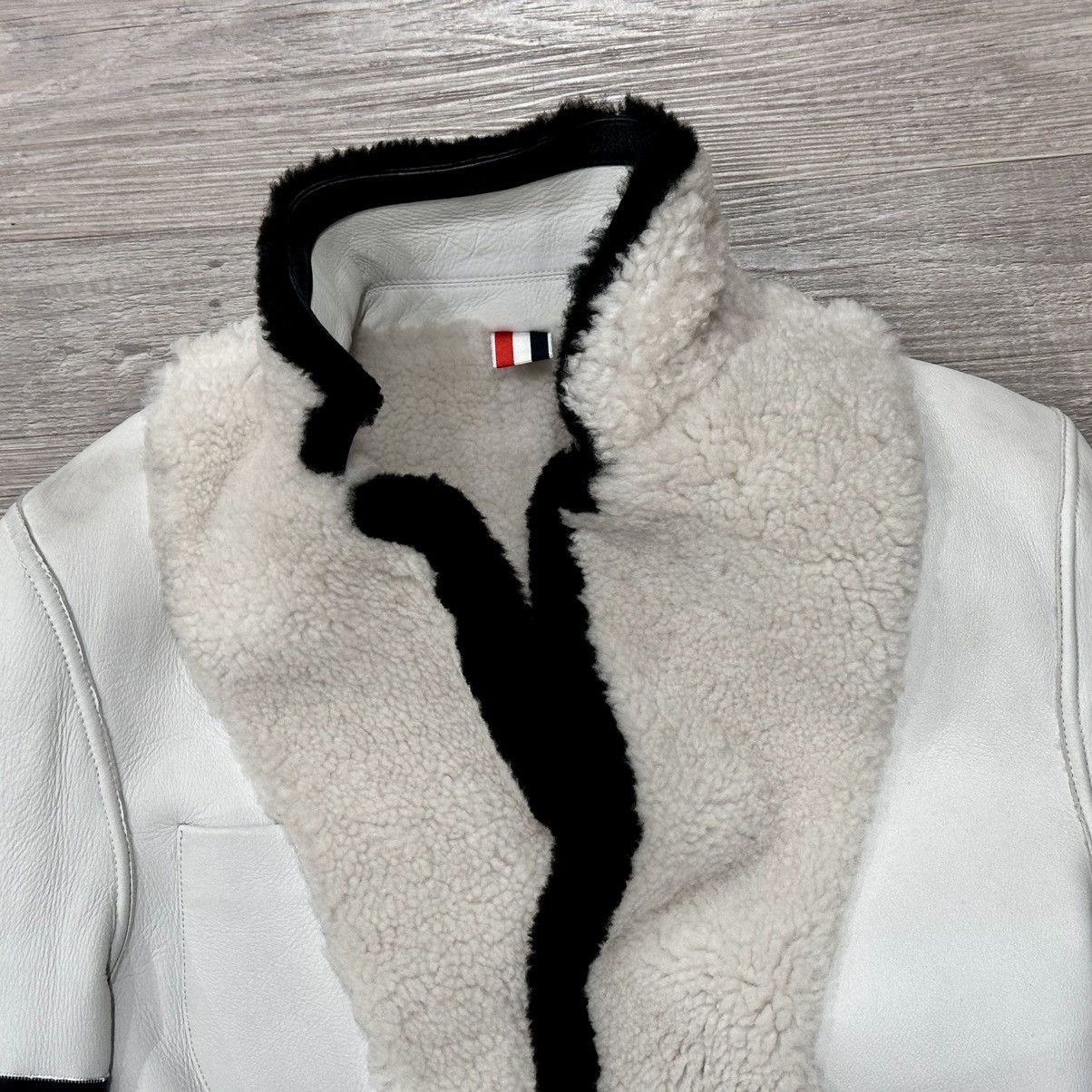 Thom Browne THOM BROWNE REVERSIBLE SHEARLING LEATHER JACKET SIZE 0 Size US XS / EU 42 / 0 - 7 Thumbnail
